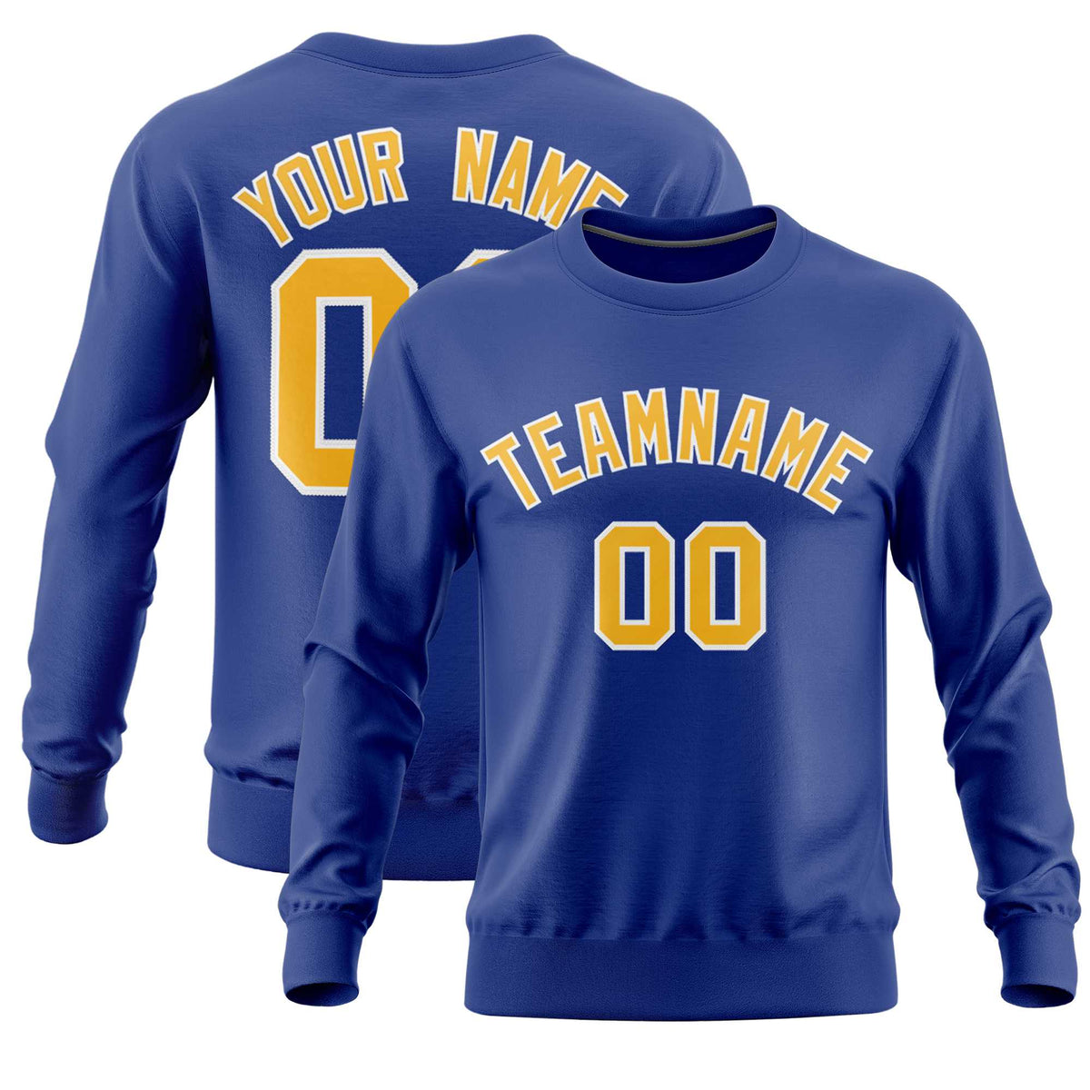 Custom Royal Classic Style Personalized Uniform Pullover Hoodie| KXKSHOP