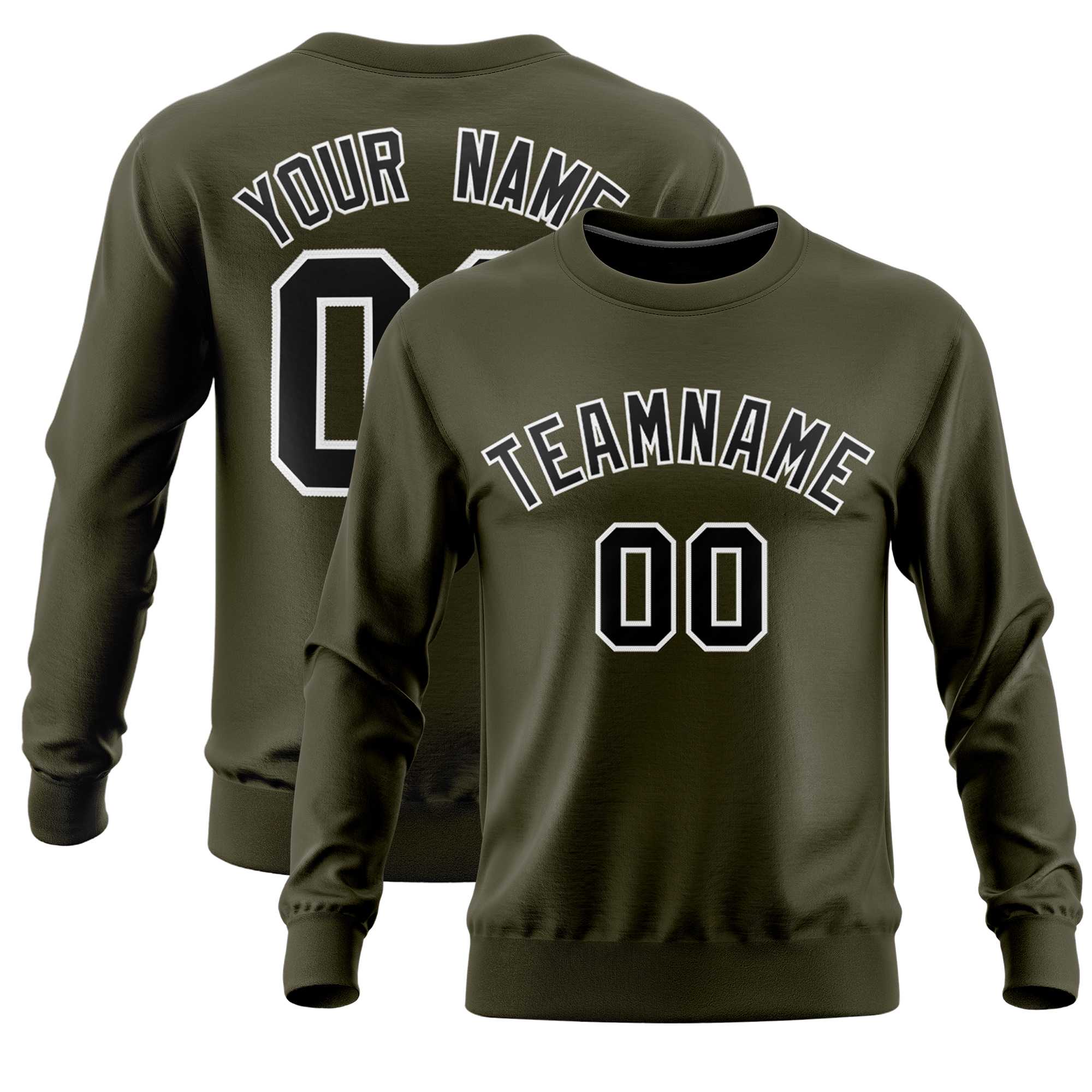 Custom Black Classic Style Personalized Uniform Pullover Hoodie| KXKSHOP