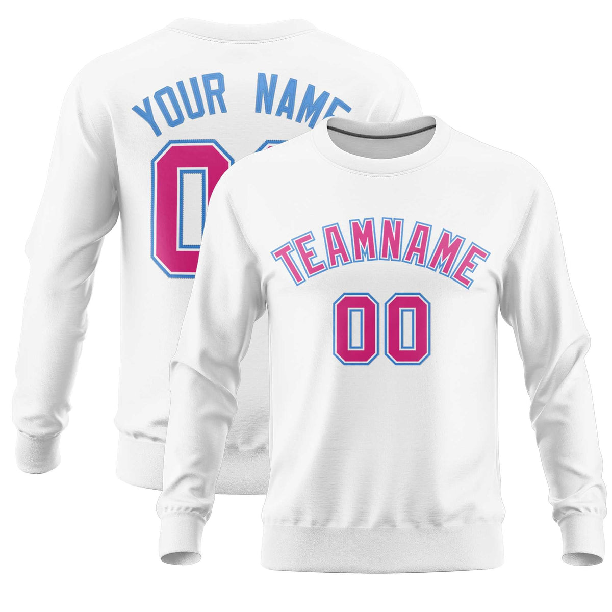 Custom White Classic Style Personalized Uniform Pullover Hoodie| KXKSHOP