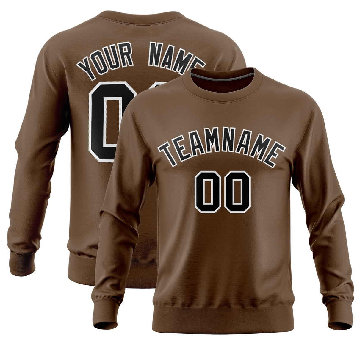 Custom Light Brown Classic Style Personalized Uniform Pullover Hoodie| KXKSHOP