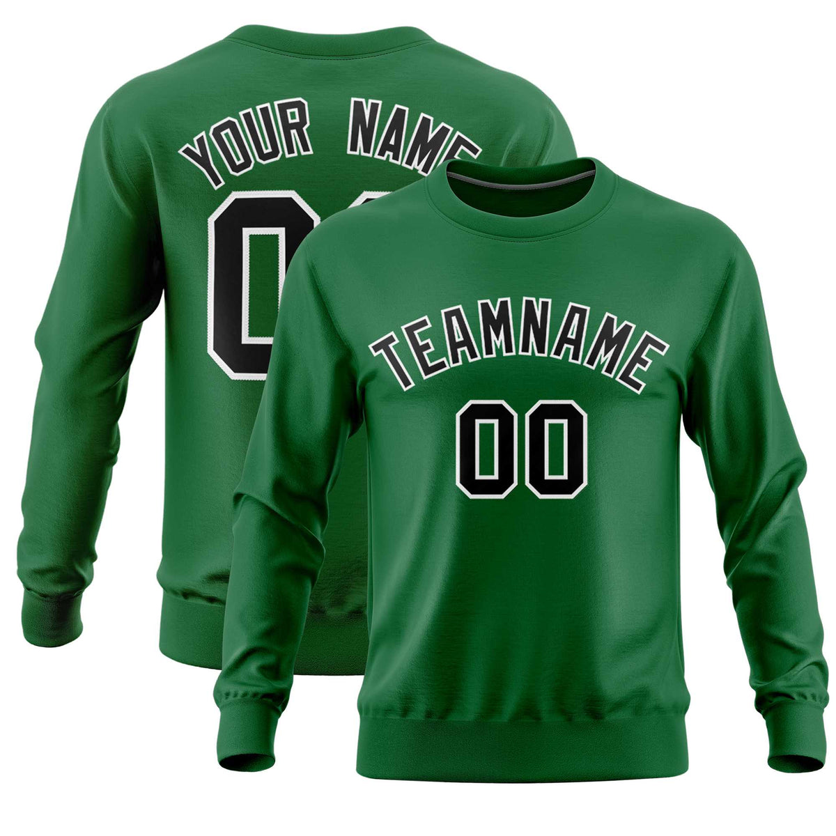 Custom Kelly Green Classic Style Personalized Uniform Pullover Hoodie| KXKSHOP