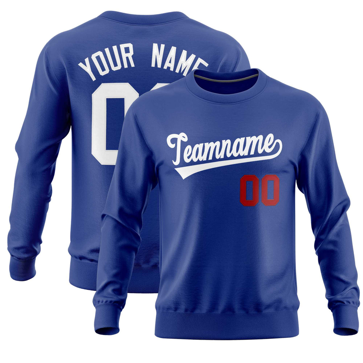 Custom Royal Classic Style Personalized Uniform Pullover Hoodie| KXKSHOP