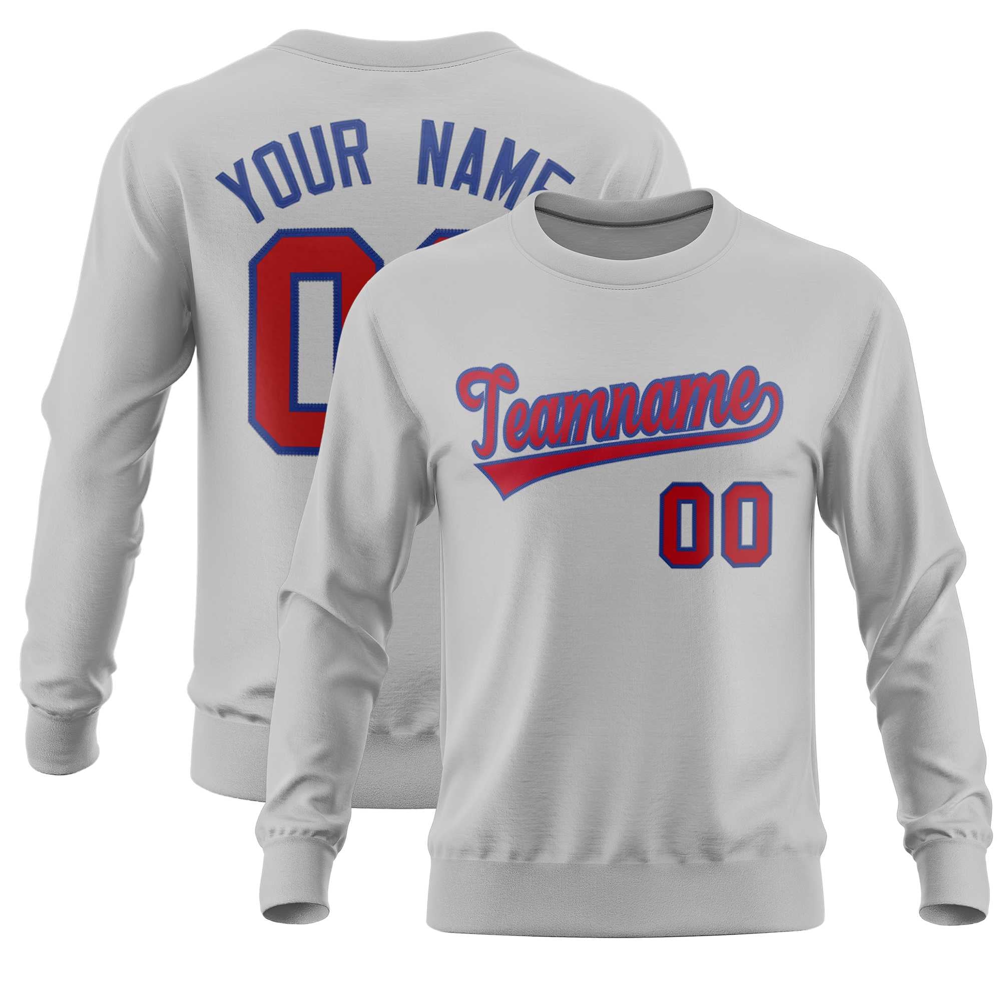 Custom Gray Classic Style Personalized Uniform Pullover Hoodie| KXKSHOP