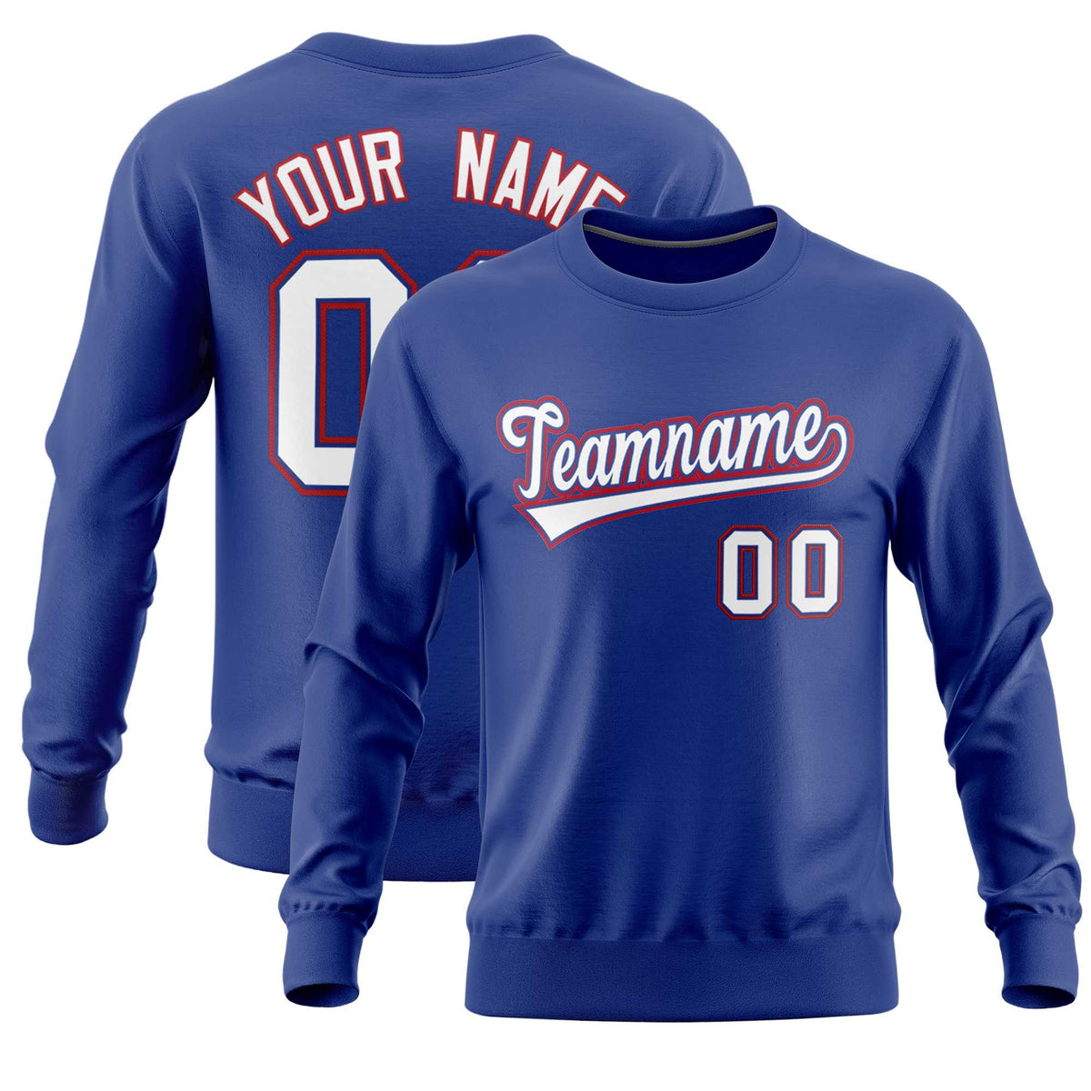 Custom Royal Classic Style Personalized Uniform Pullover Hoodie| KXKSHOP