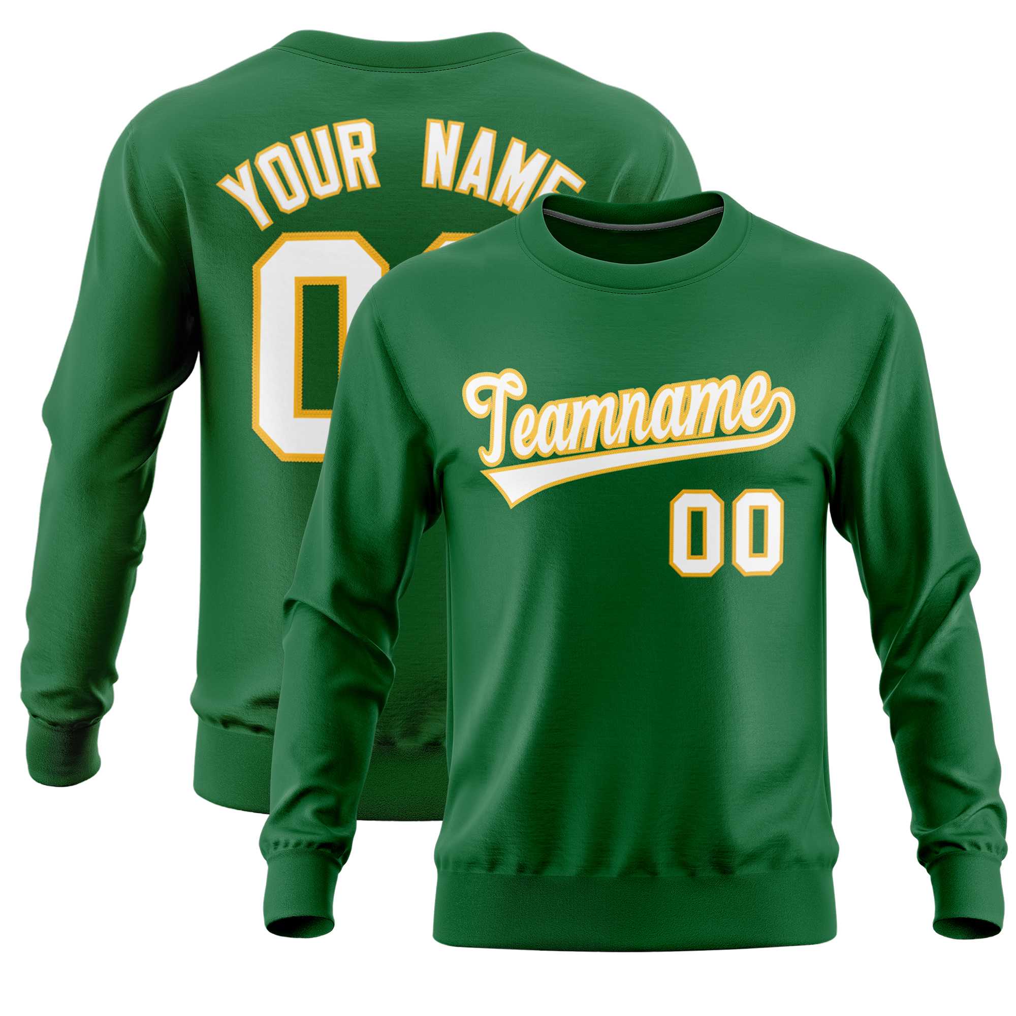 Custom Kelly Green Classic Style Personalized Uniform Pullover Hoodie| KXKSHOP