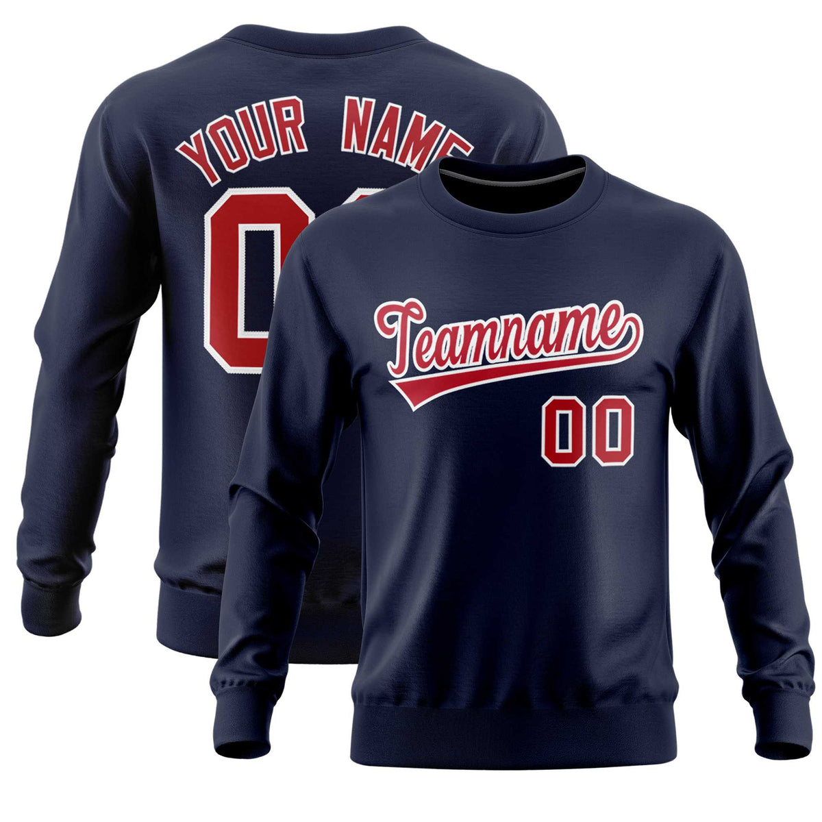 Custom Navy Classic Style Personalized Uniform Pullover Hoodie| KXKSHOP