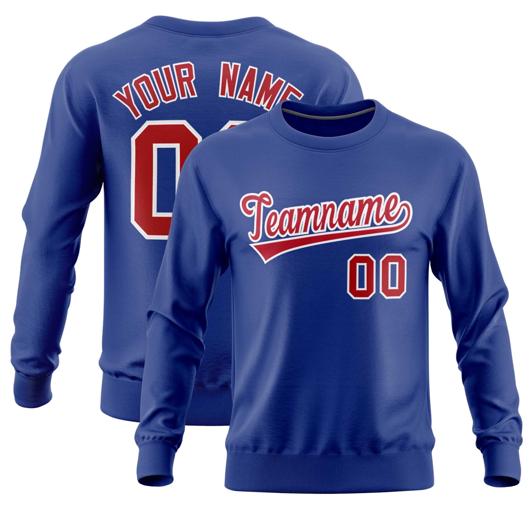 Custom Royal Classic Style Personalized Uniform Pullover Hoodie| KXKSHOP
