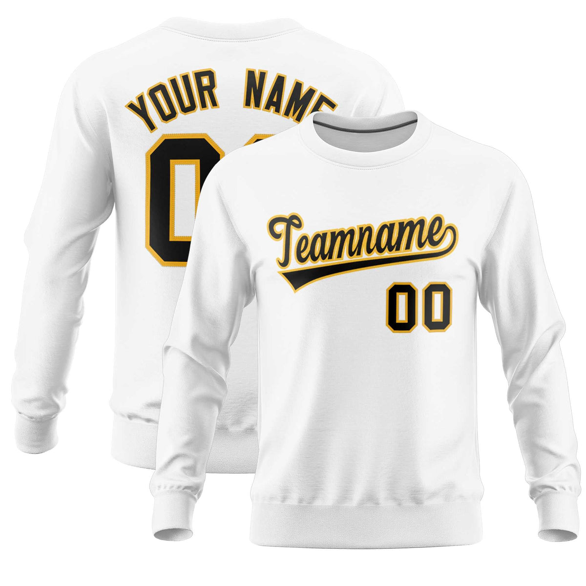Custom White Classic Style Personalized Uniform Pullover Hoodie| KXKSHOP