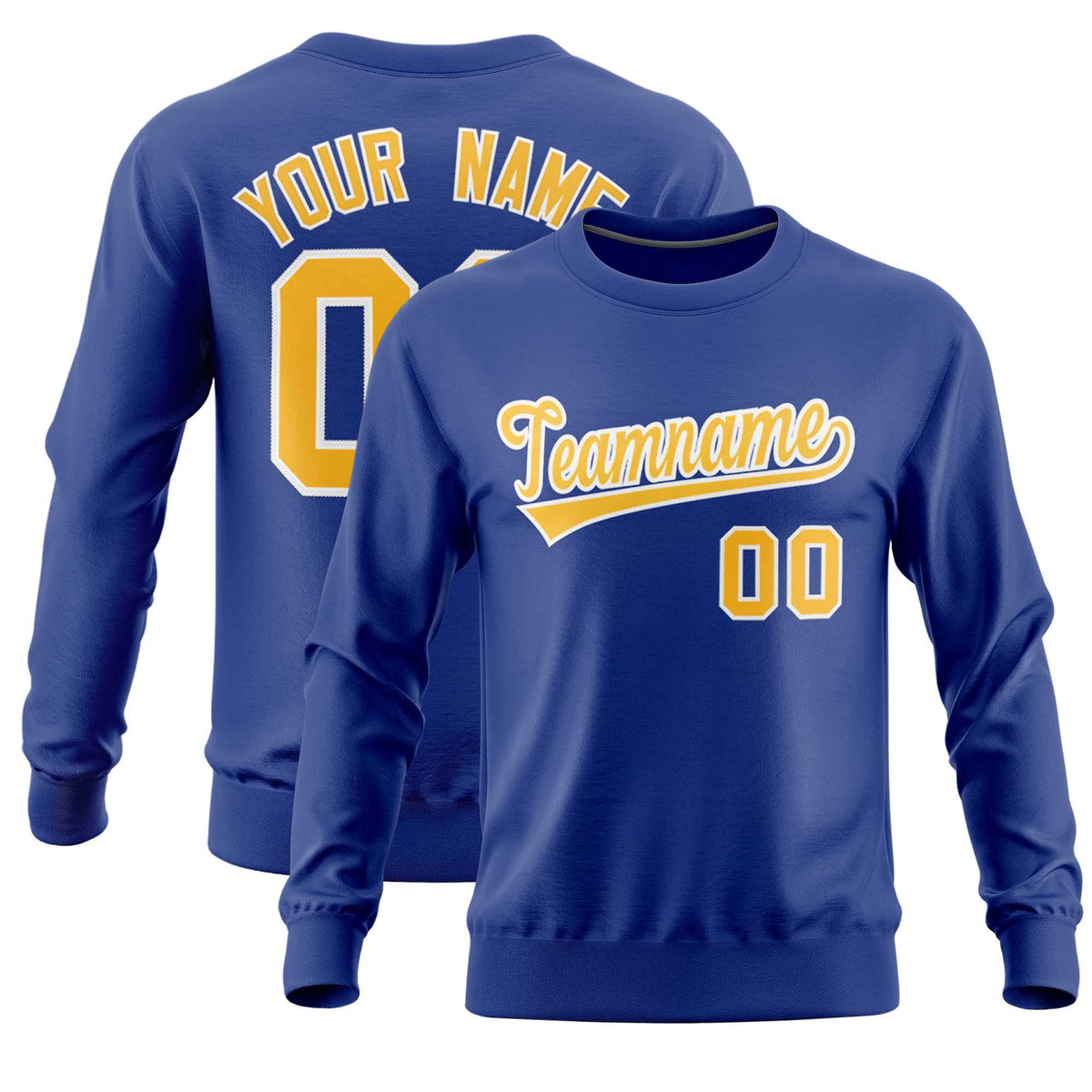 Custom Royal Classic Style Personalized Uniform Pullover Hoodie| KXKSHOP