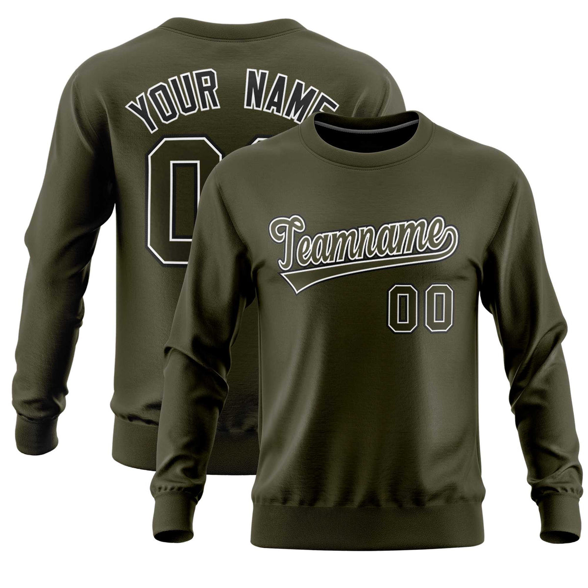 Custom Black Classic Style Personalized Uniform Pullover Hoodie| KXKSHOP