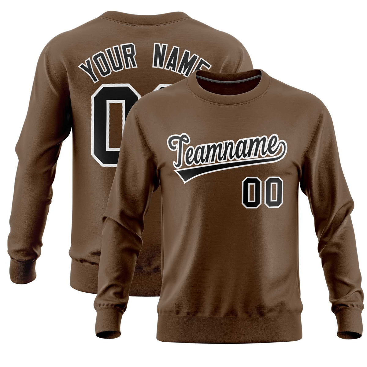 Custom Light Brown Classic Style Personalized Uniform Pullover Hoodie| KXKSHOP