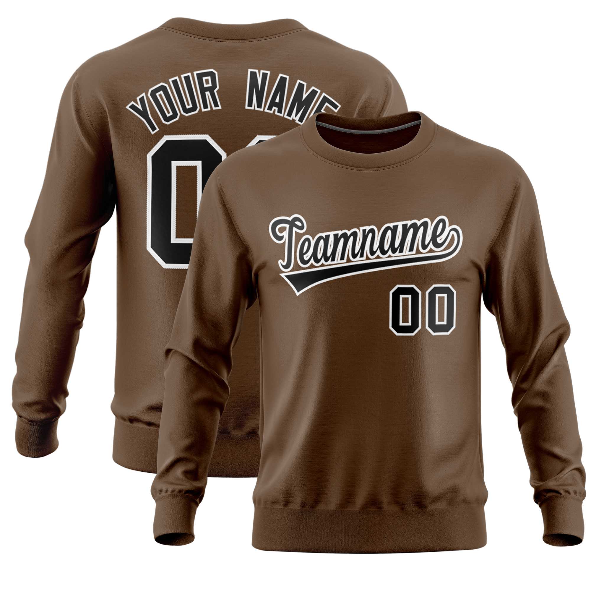 Custom Light Brown Classic Style Personalized Uniform Pullover Hoodie| KXKSHOP