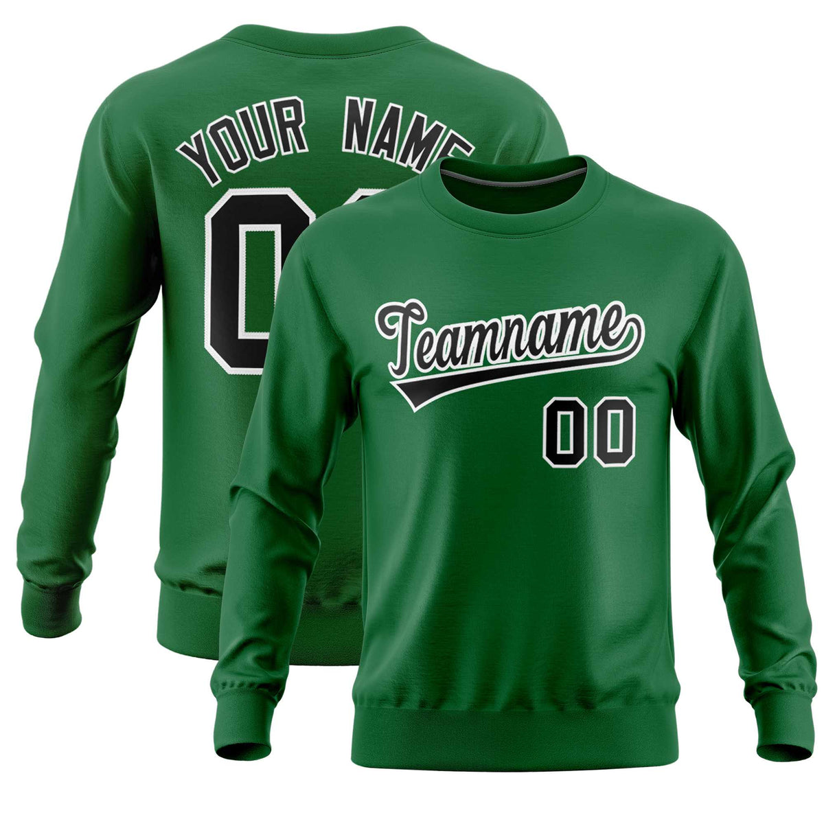 Custom Kelly Green Classic Style Personalized Uniform Pullover Hoodie| KXKSHOP