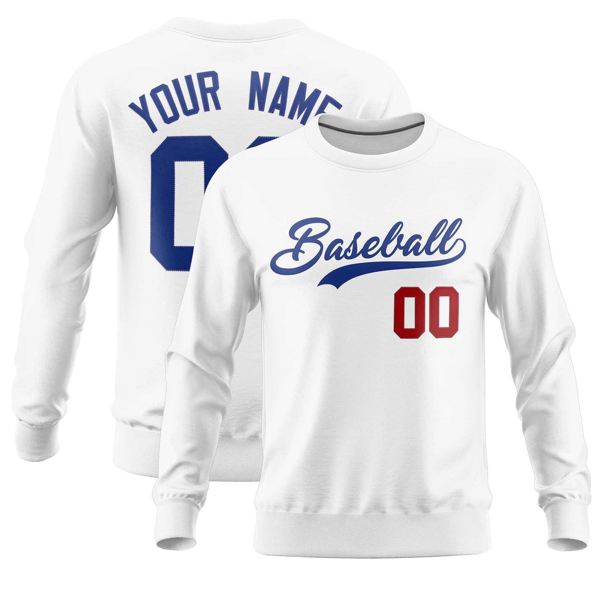 Custom White Classic Style Personalized Uniform Pullover Hoodie| KXKSHOP