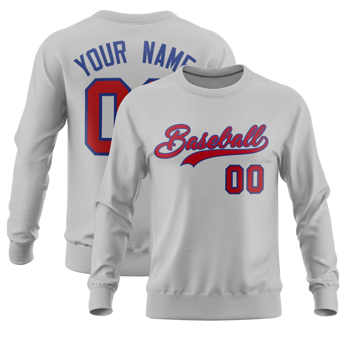 Custom Gray Classic Style Personalized Uniform Pullover Hoodie| KXKSHOP