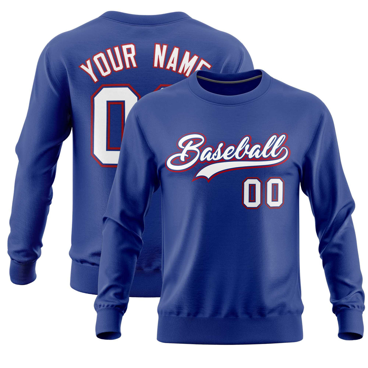 Custom Royal Classic Style Personalized Uniform Pullover Hoodie| KXKSHOP