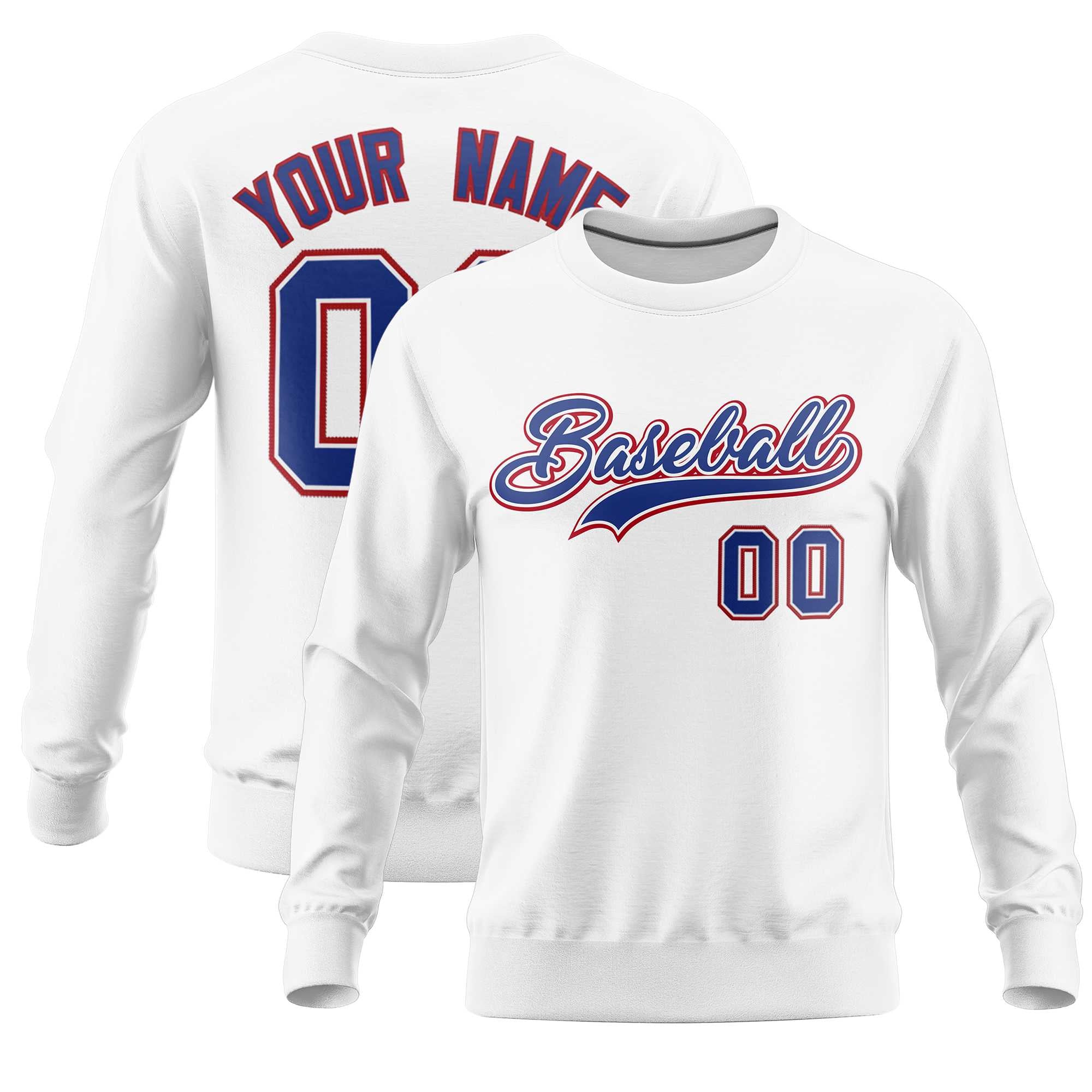 Custom White Classic Style Personalized Uniform Pullover Hoodie| KXKSHOP