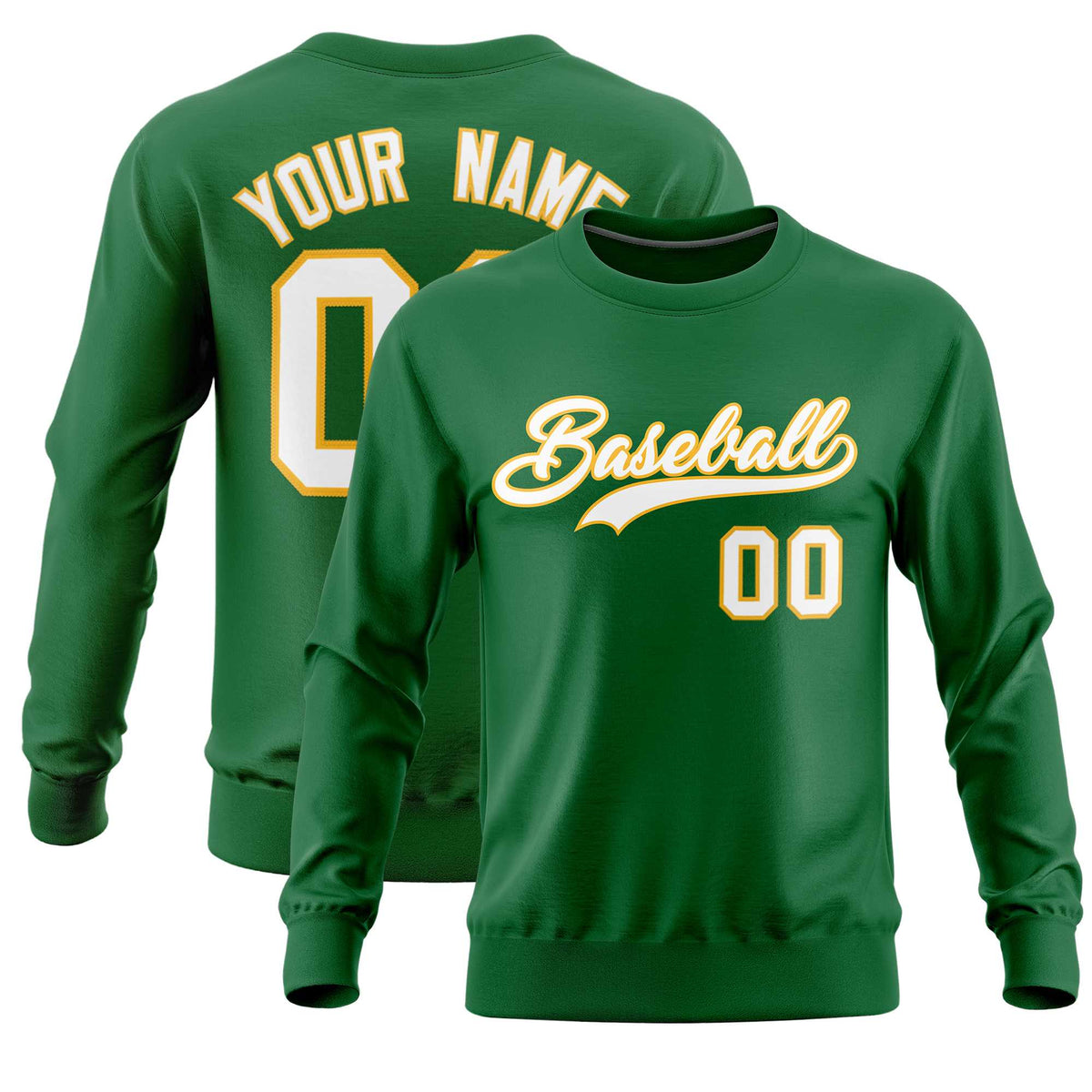 Custom Kelly Green Classic Style Personalized Uniform Pullover Hoodie| KXKSHOP