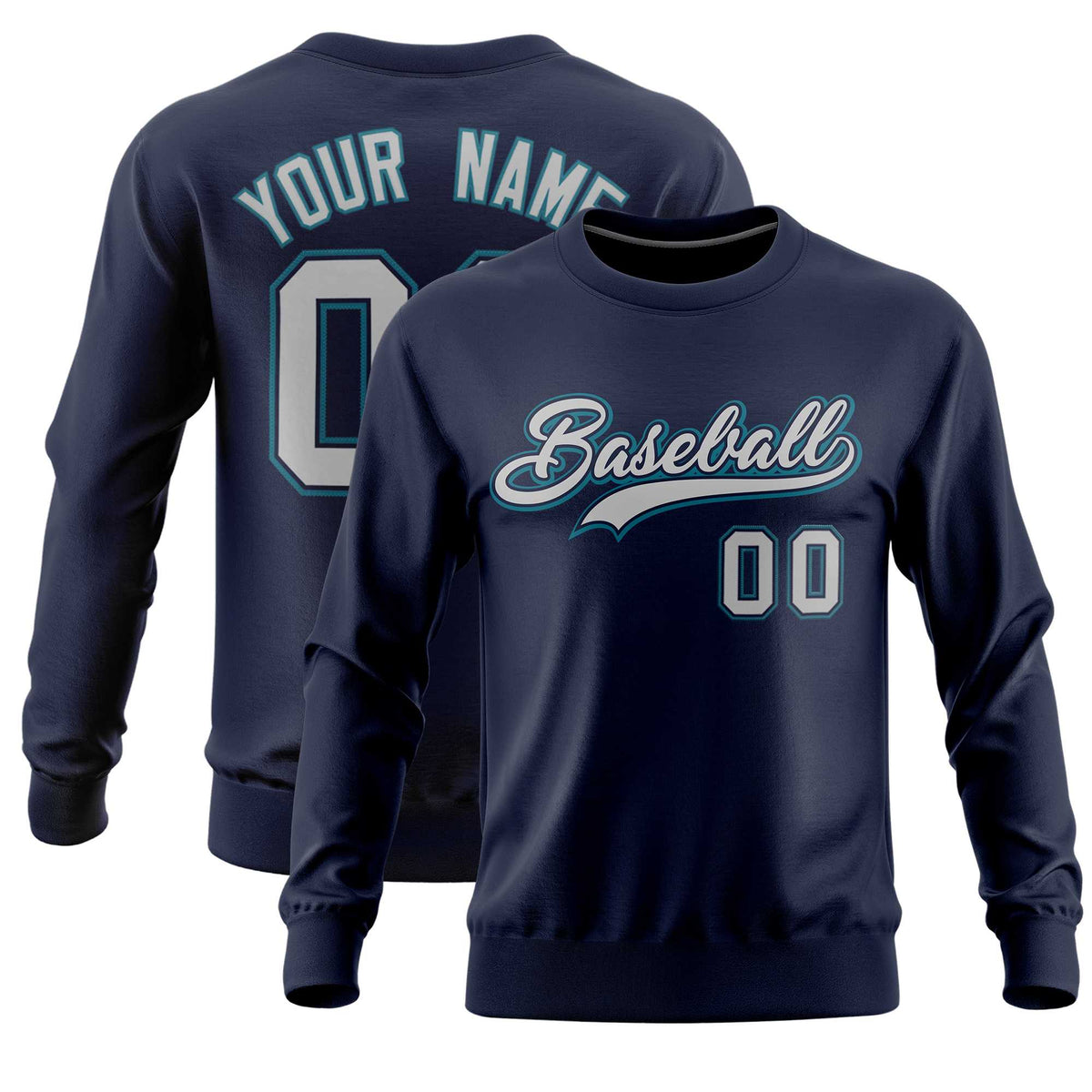 Custom Navy Classic Style Personalized Uniform Pullover Hoodie| KXKSHOP