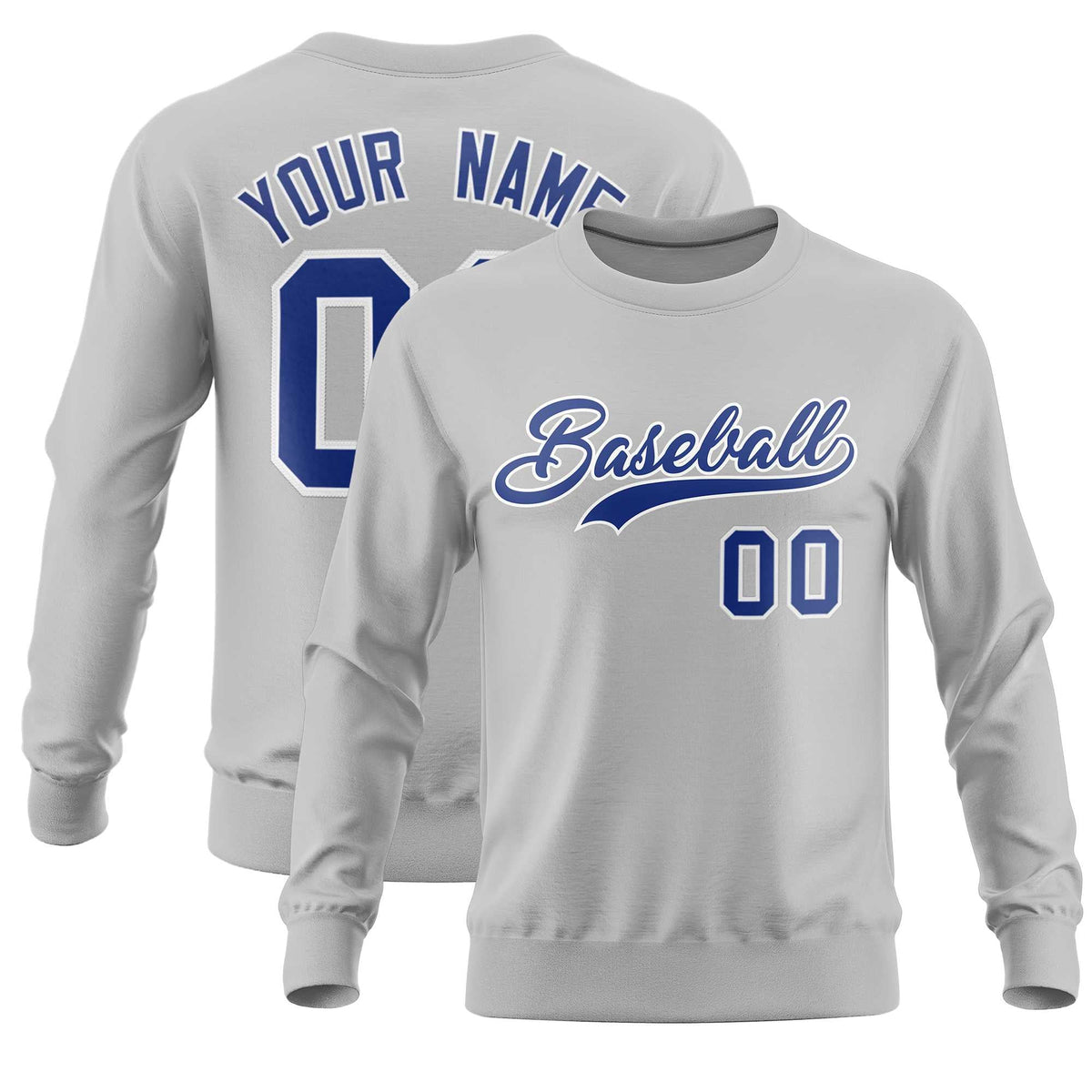 Custom Gray Classic Style Personalized Uniform Pullover Hoodie| KXKSHOP