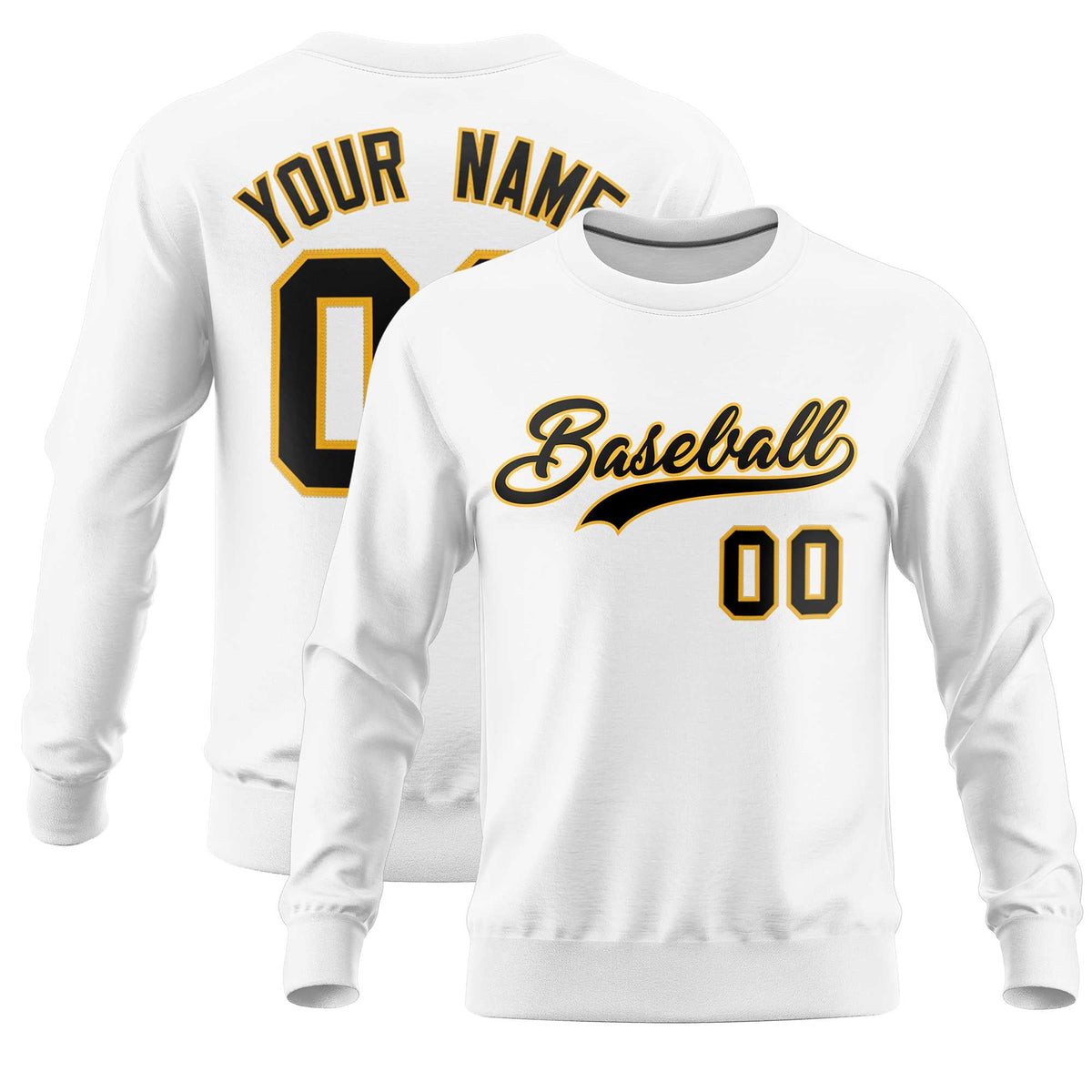 Custom White Classic Style Personalized Uniform Pullover Hoodie| KXKSHOP