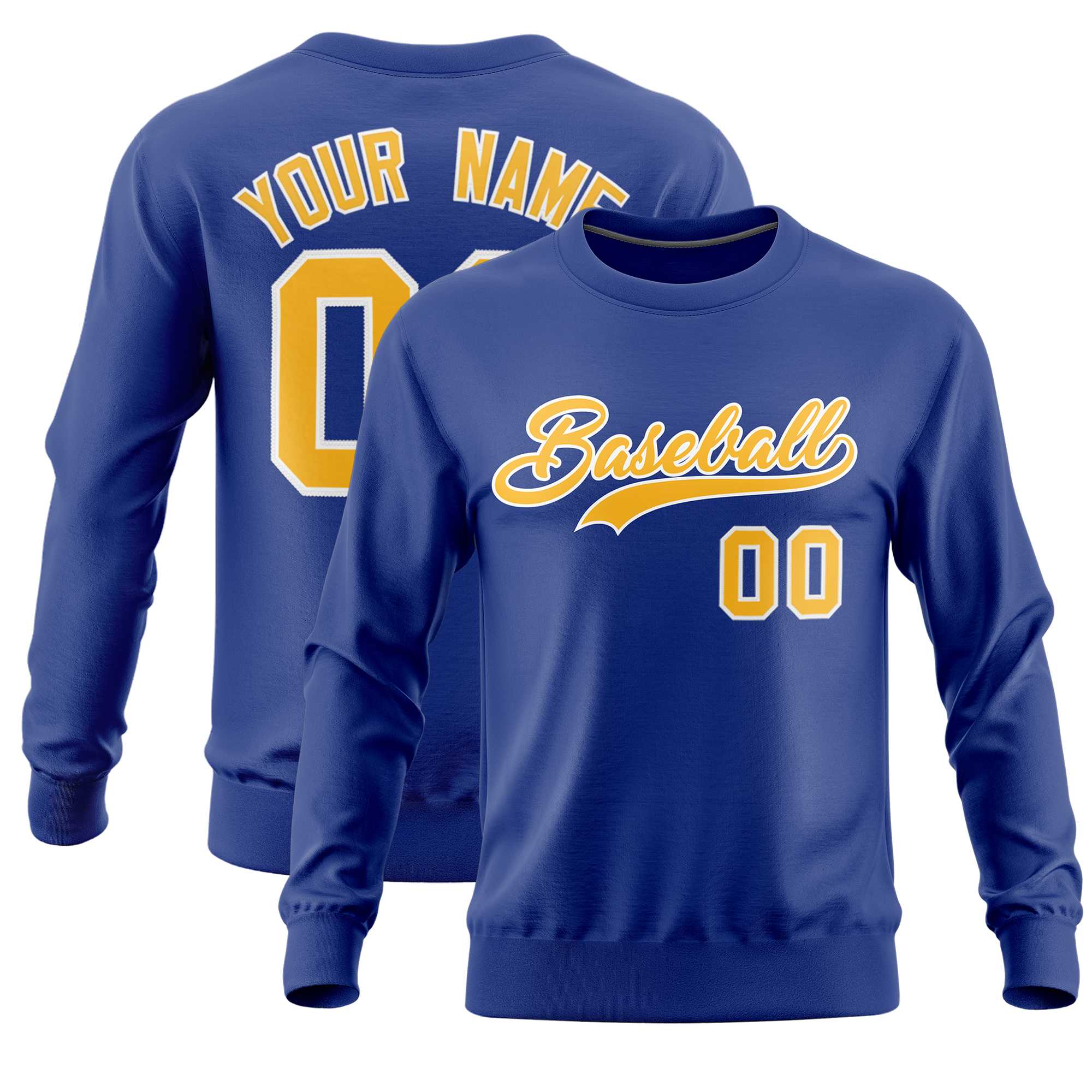 Custom Royal Classic Style Personalized Uniform Pullover Hoodie| KXKSHOP