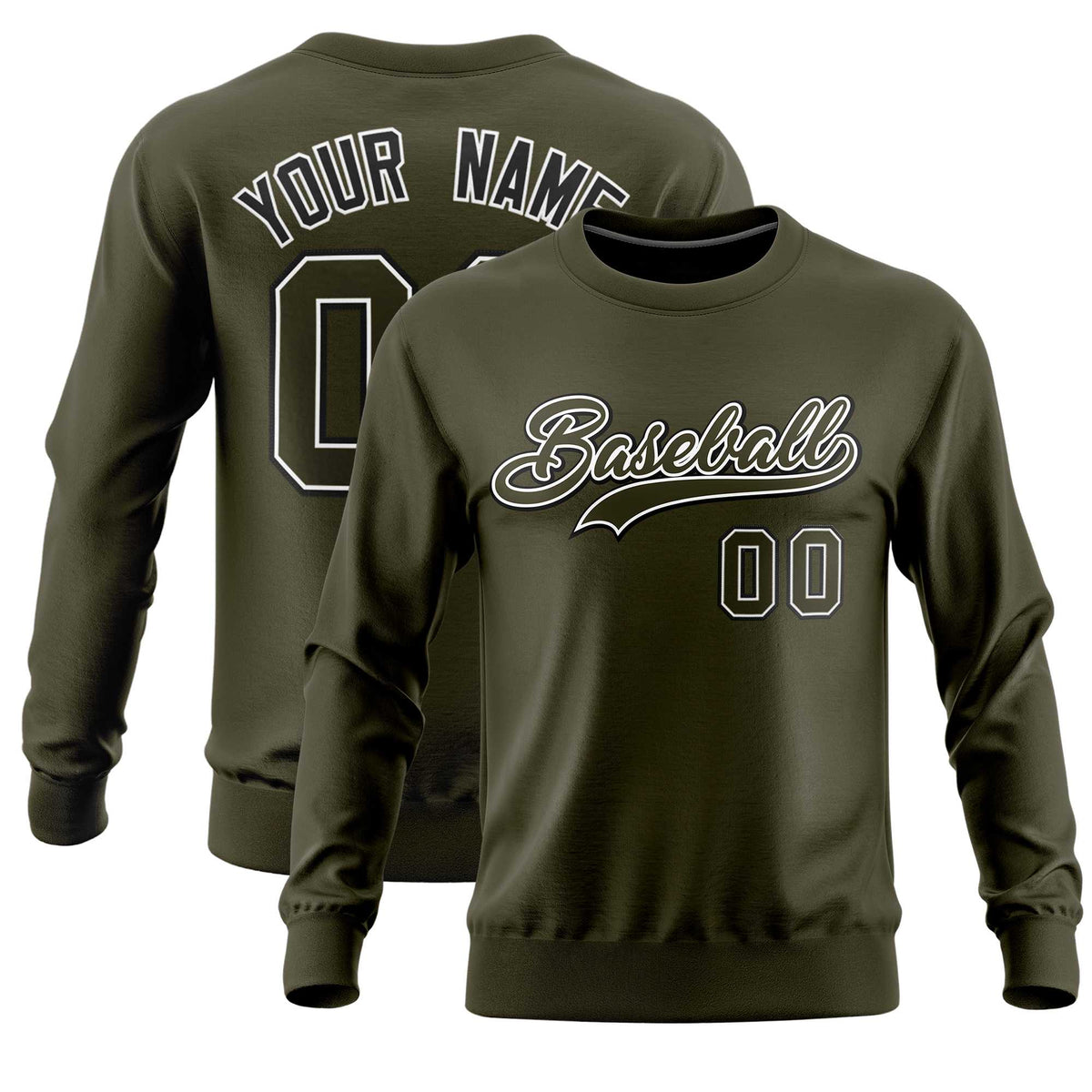 Custom Black Classic Style Personalized Uniform Pullover Hoodie| KXKSHOP