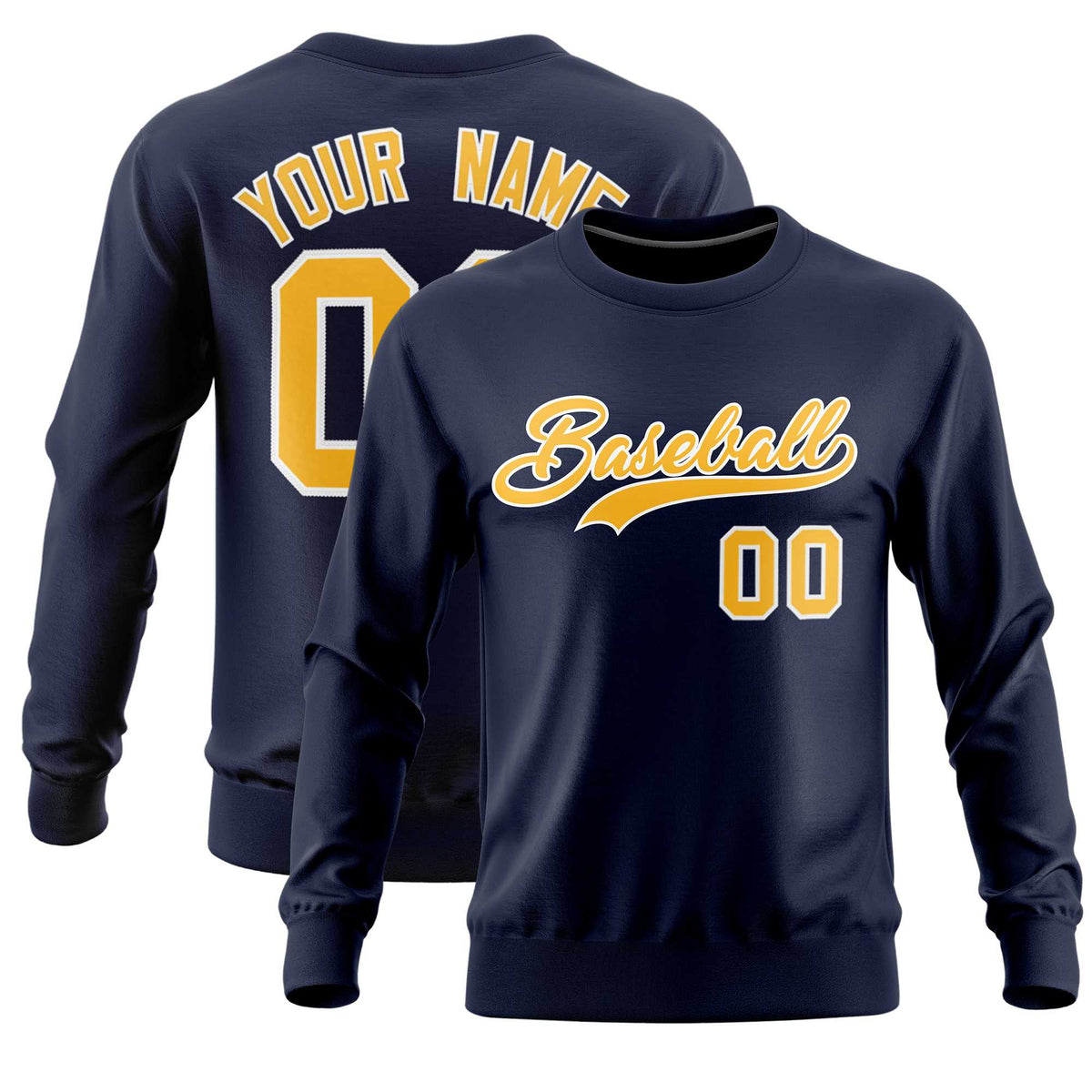 Custom Navy Classic Style Personalized Uniform Pullover Hoodie| KXKSHOP