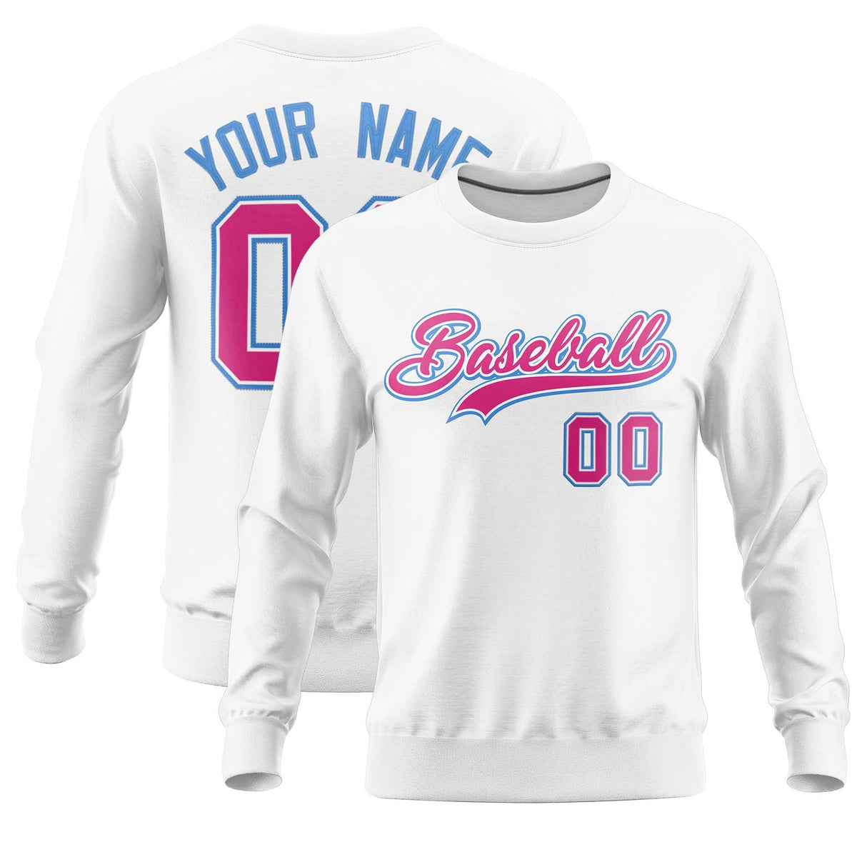 Custom White Classic Style Personalized Uniform Pullover Hoodie| KXKSHOP