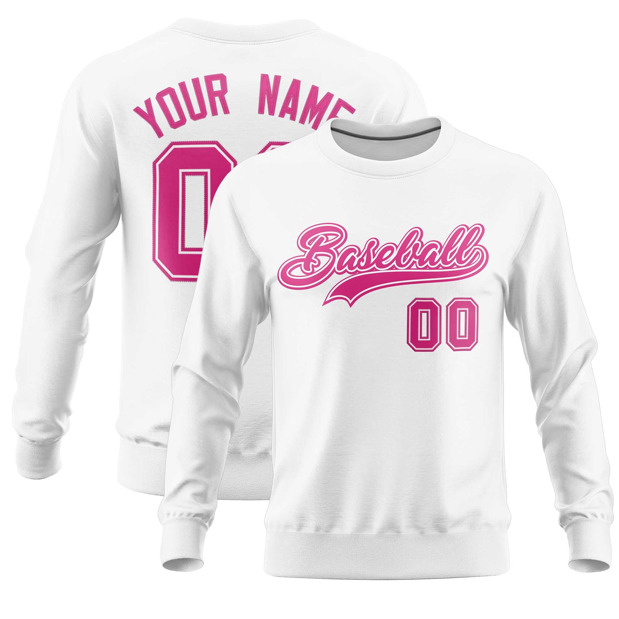 Custom White Classic Style Personalized Uniform Pullover Hoodie| KXKSHOP
