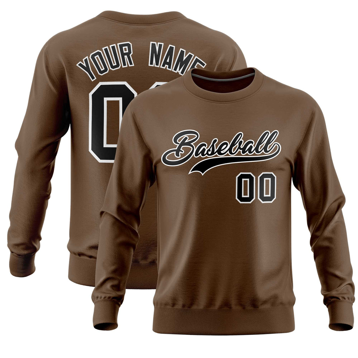Custom Light Brown Classic Style Personalized Uniform Pullover Hoodie| KXKSHOP