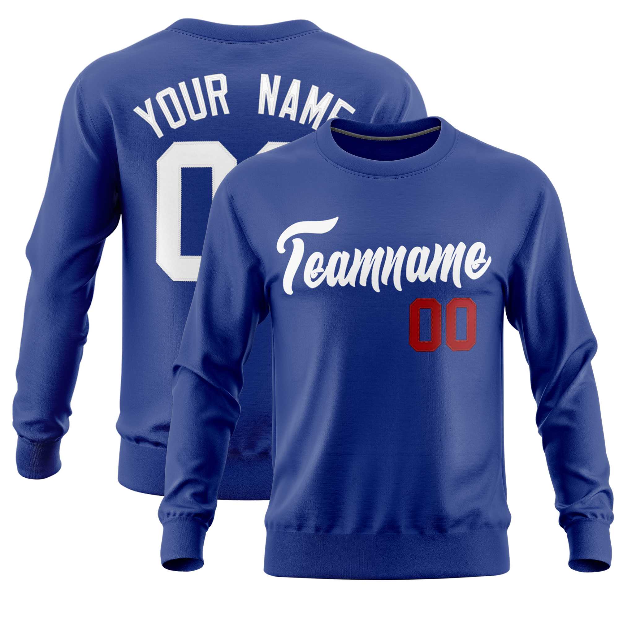 Custom Royal Classic Style Personalized Uniform Pullover Hoodie| KXKSHOP