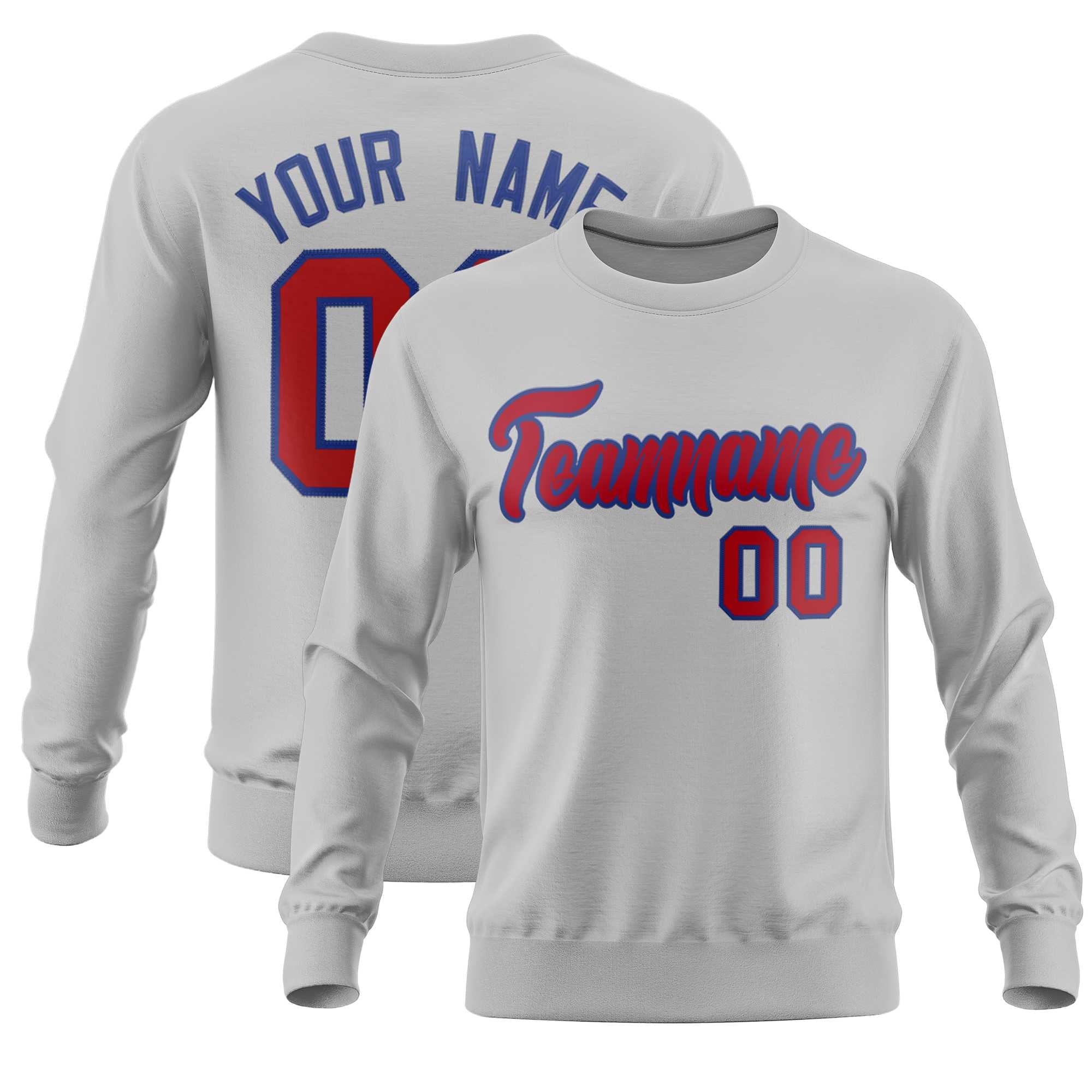 Custom Gray Classic Style Personalized Uniform Pullover Hoodie| KXKSHOP