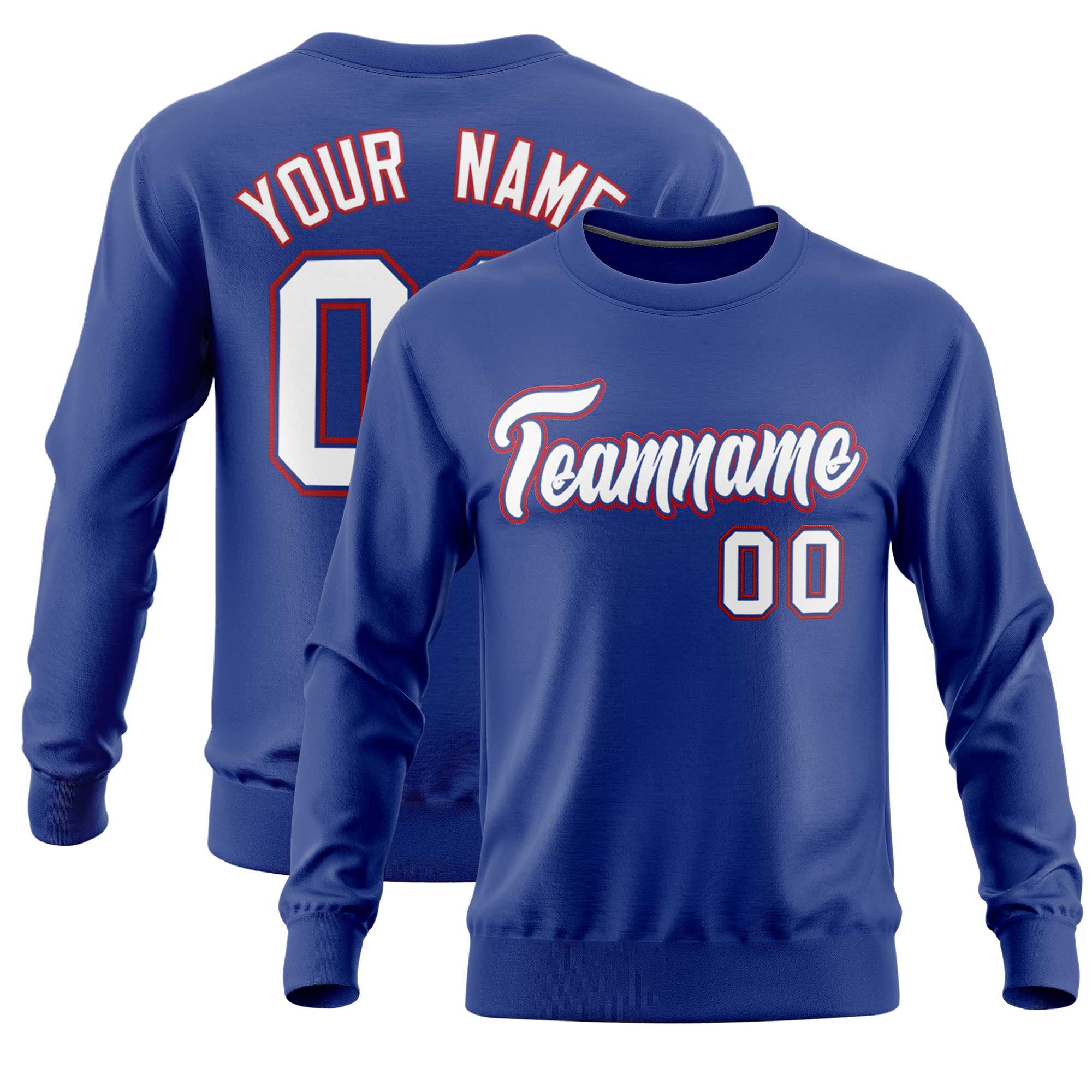 Custom Royal Classic Style Personalized Uniform Pullover Hoodie| KXKSHOP