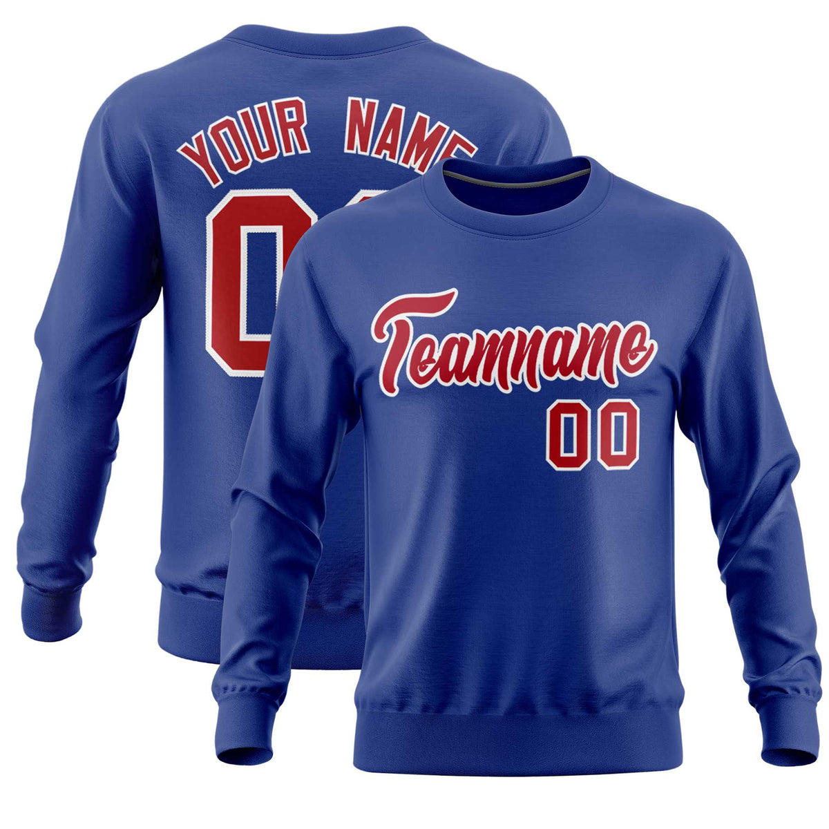 Custom Royal Classic Style Personalized Uniform Pullover Hoodie| KXKSHOP