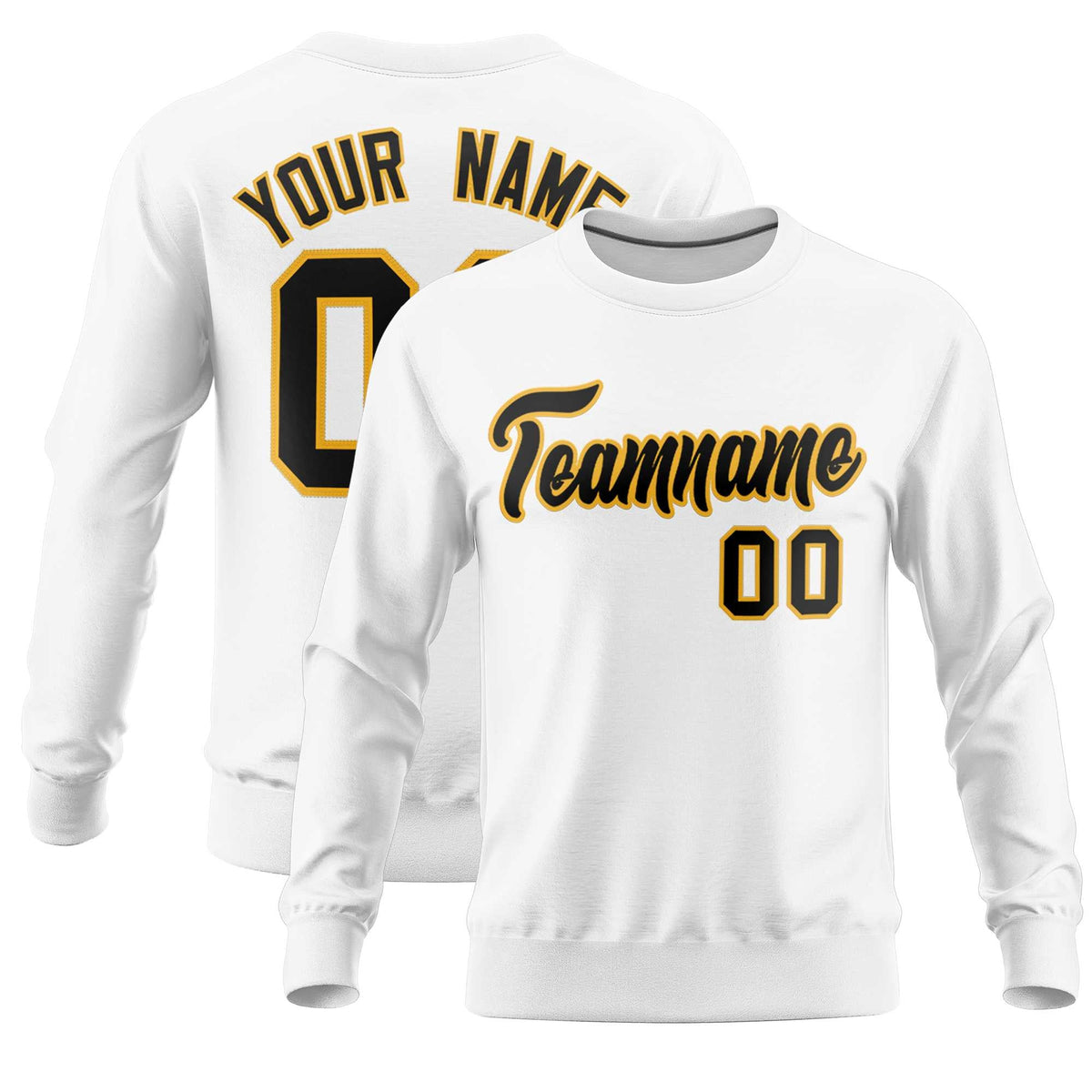 Custom White Classic Style Personalized Uniform Pullover Hoodie| KXKSHOP