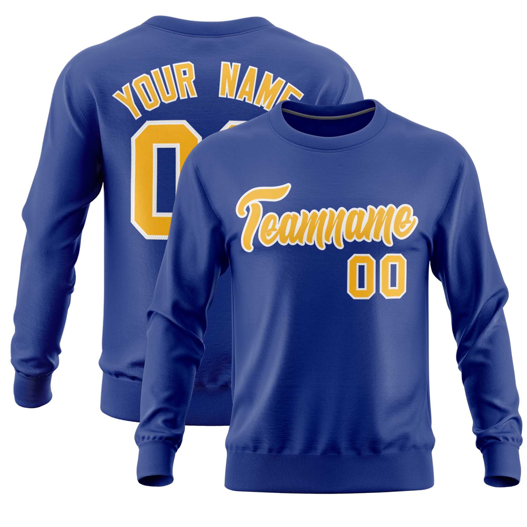 Custom Royal Classic Style Personalized Uniform Pullover Hoodie| KXKSHOP