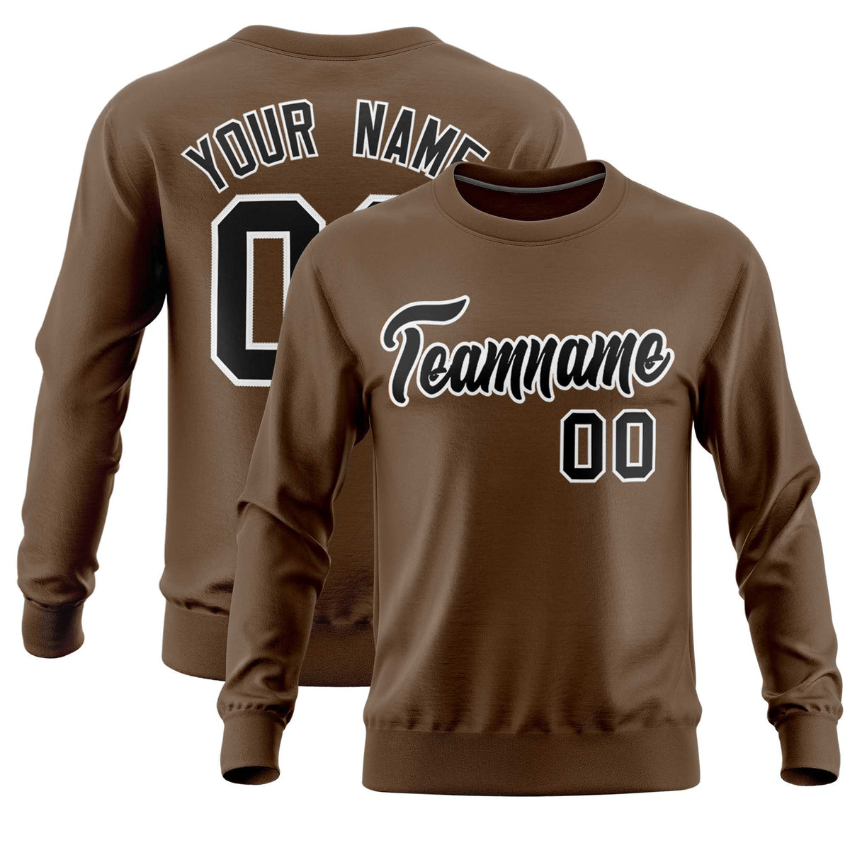 Custom Light Brown Classic Style Personalized Uniform Pullover Hoodie| KXKSHOP