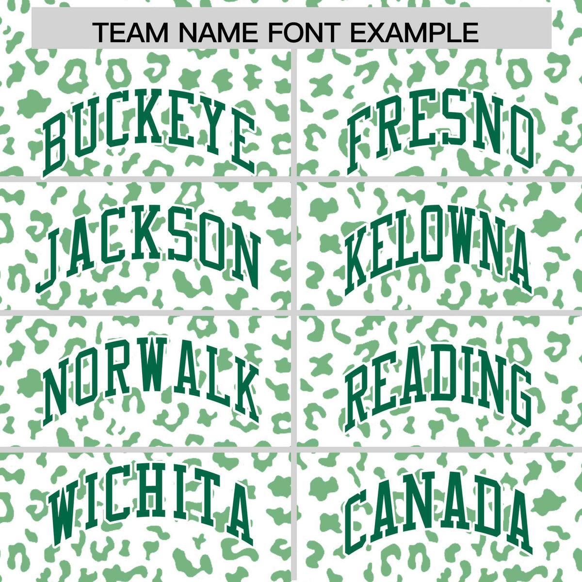 Custom White Kelly Green Varsity Full-Zip Letterman Leopard Print Hoodie Jacket