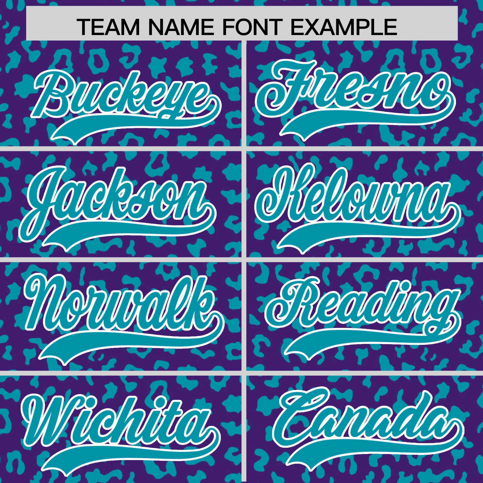 Custom Purple Teal Varsity Full-Zip Letterman Leopard Print Hoodie Jacket