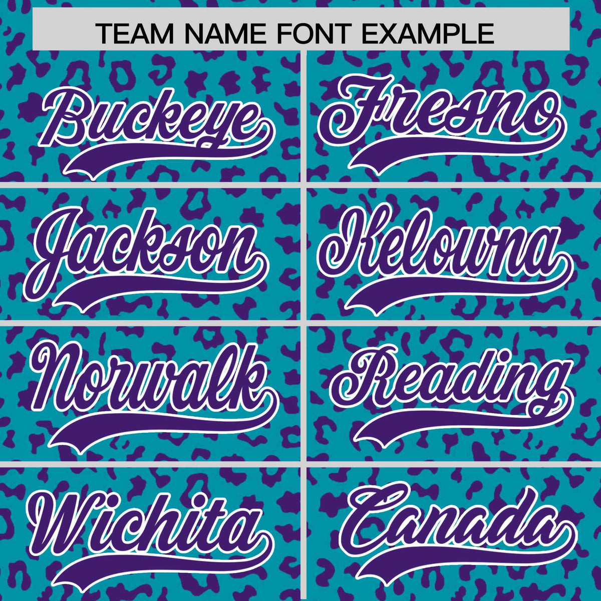 Custom Teal Purple Varsity Full-Zip Letterman Leopard Print Hoodie Jacket