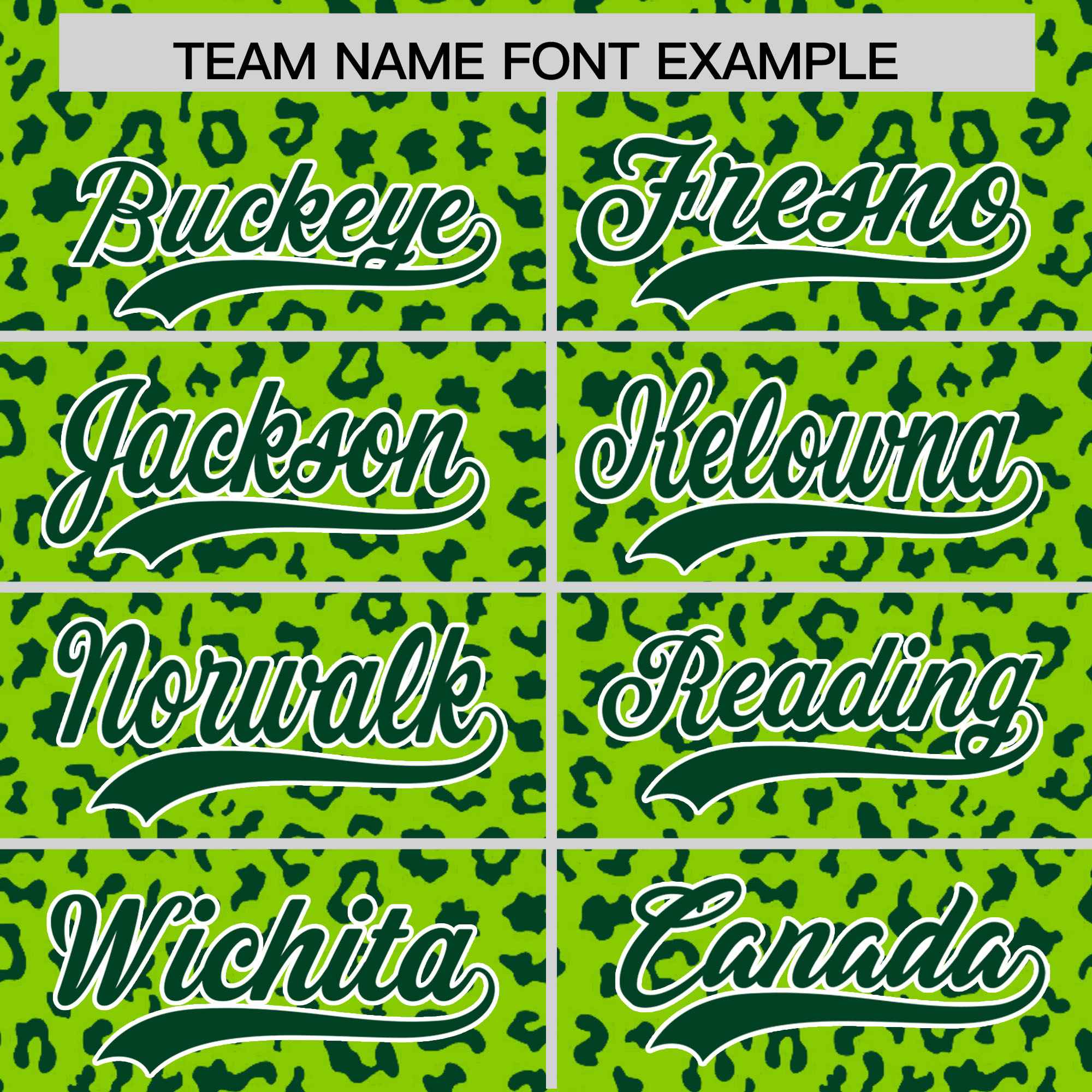 Custom White Neon Green Varsity Full-Zip Letterman Leopard Print Hoodie Jacket