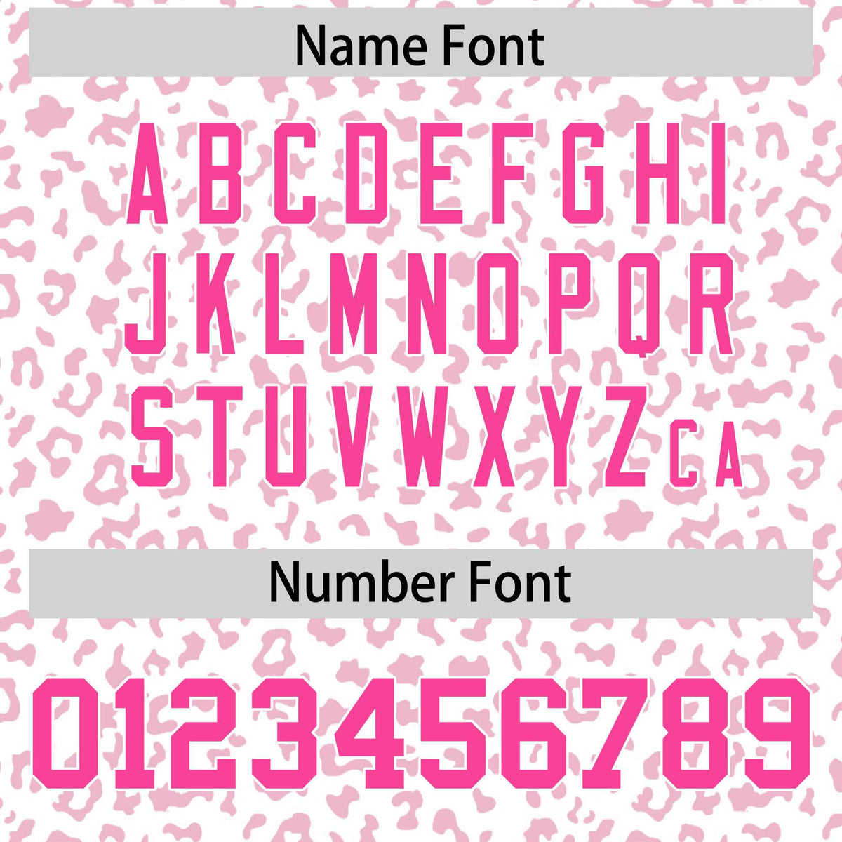 Custom White Pink Varsity Full-Zip Letterman Leopard Print Hoodie Jacket