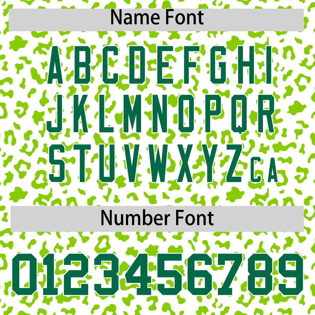 Custom White Neon Green Varsity Full-Zip Letterman Leopard Print Hoodie Jacket