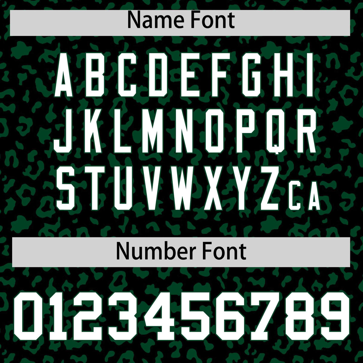 Custom Black Kelly Green Varsity Full-Zip Letterman Leopard Print Hoodie Jacket