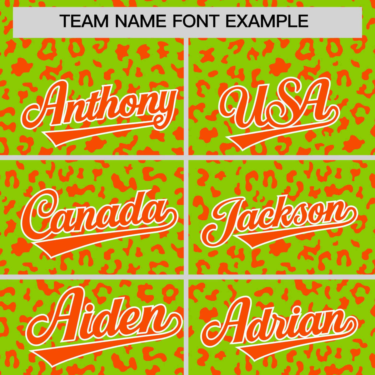 Custom Neon Green Orange Varsity Full-Zip Letterman Leopard Print Hoodie Jacket