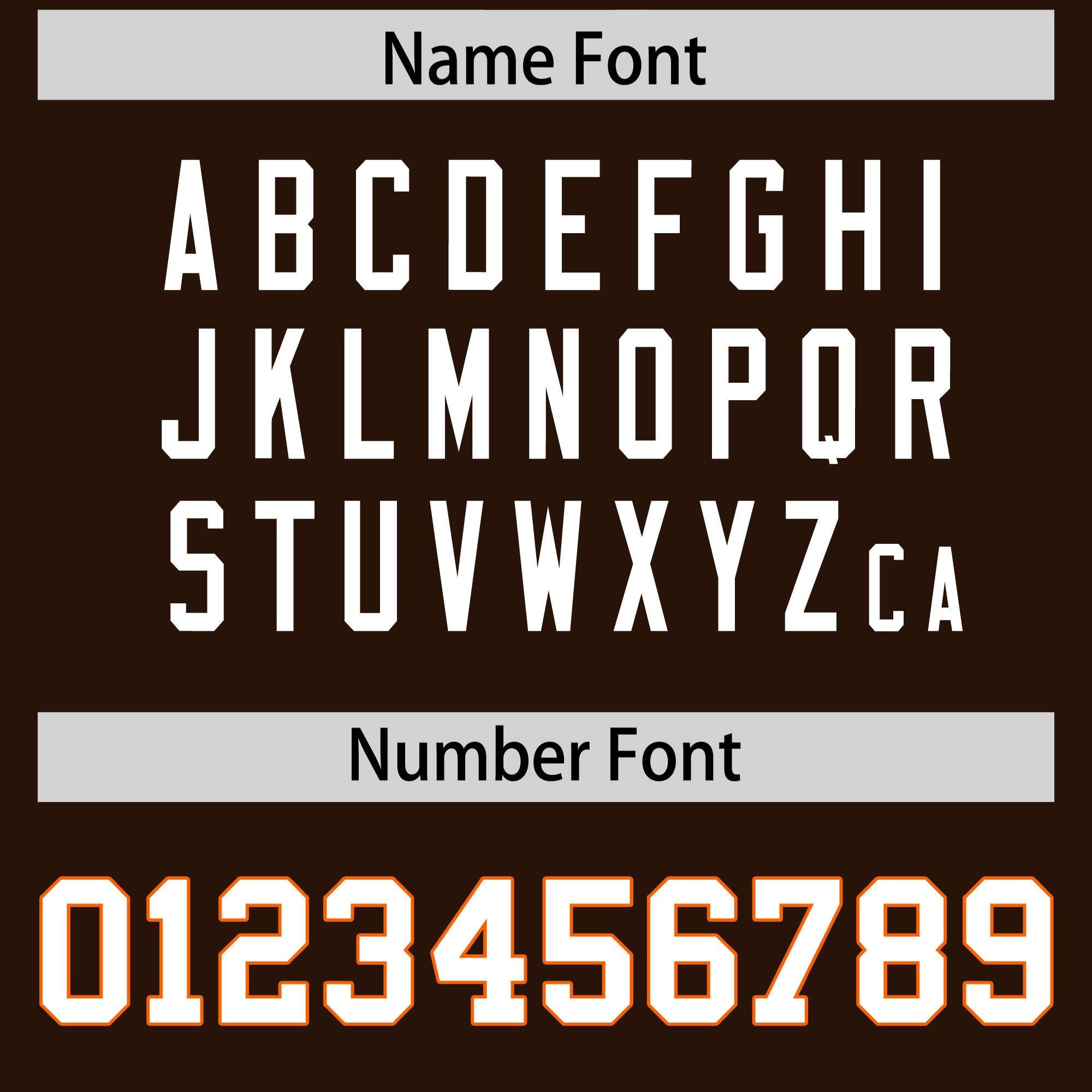 Custom Brown White-Orange Varsity Full-Snap Letterman Classic Jacket Hoodie| KXKSHOP