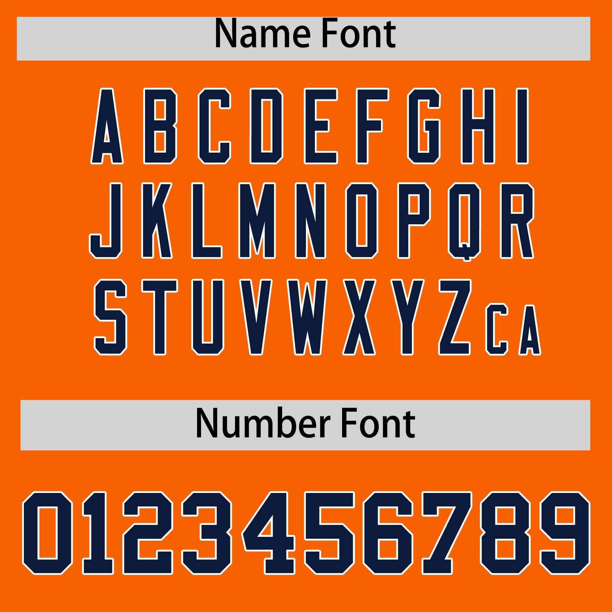 Custom Orange Navy-White Varsity Full-Snap Letterman Classic Jacket Hoodie| KXKSHOP