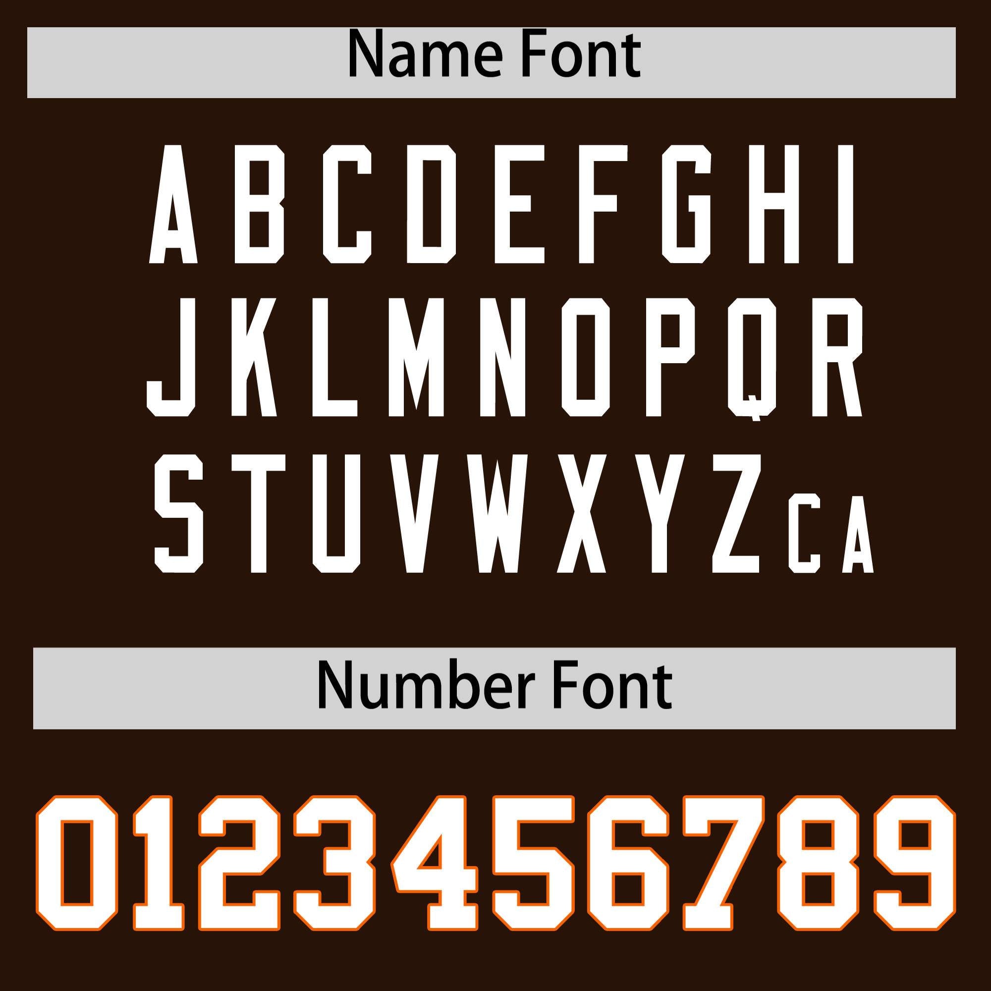 Custom Brown White-Orange Varsity Full-Snap Letterman Classic Jacket Hoodie| KXKSHOP