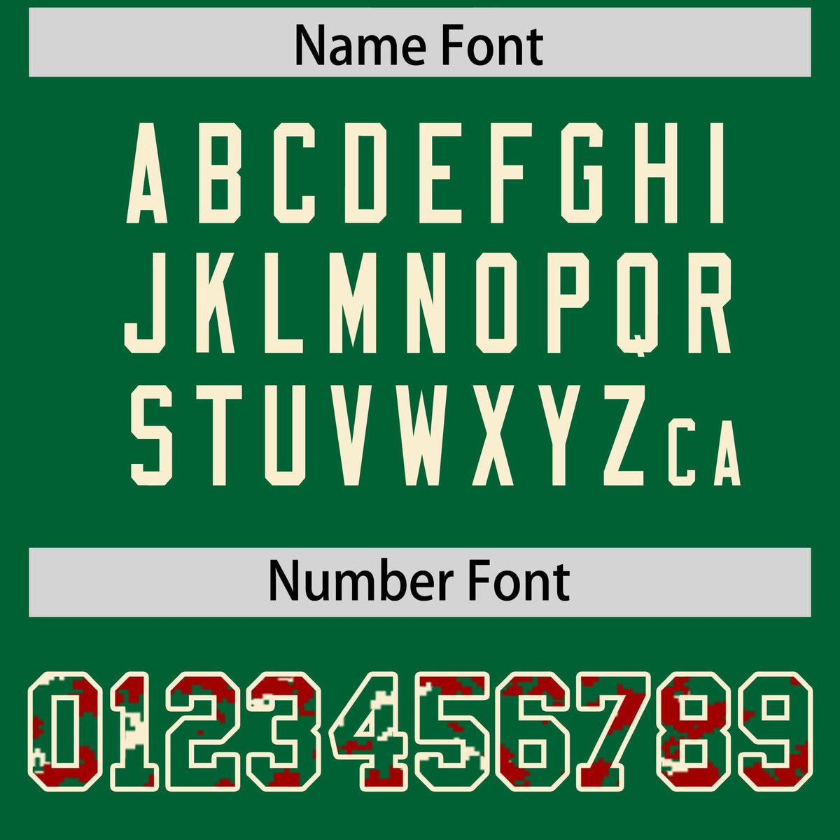 Custom Kelly Green Red-Cream Raglan Sleeves Varsity Full-Snap Letterman Camo Jacket Hoodie| KXKSHOP